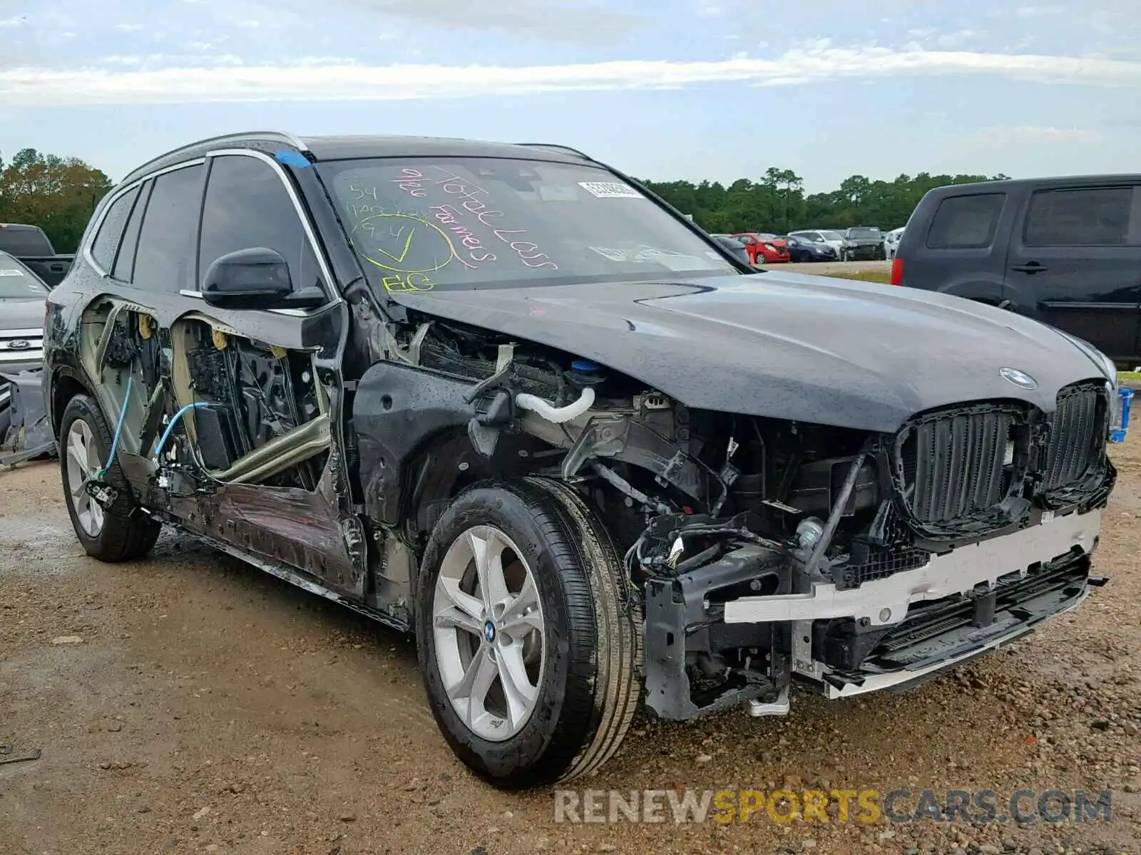 1 Photograph of a damaged car 5UXTR7C59KLF31025 BMW X3 SDRIVE3 2019