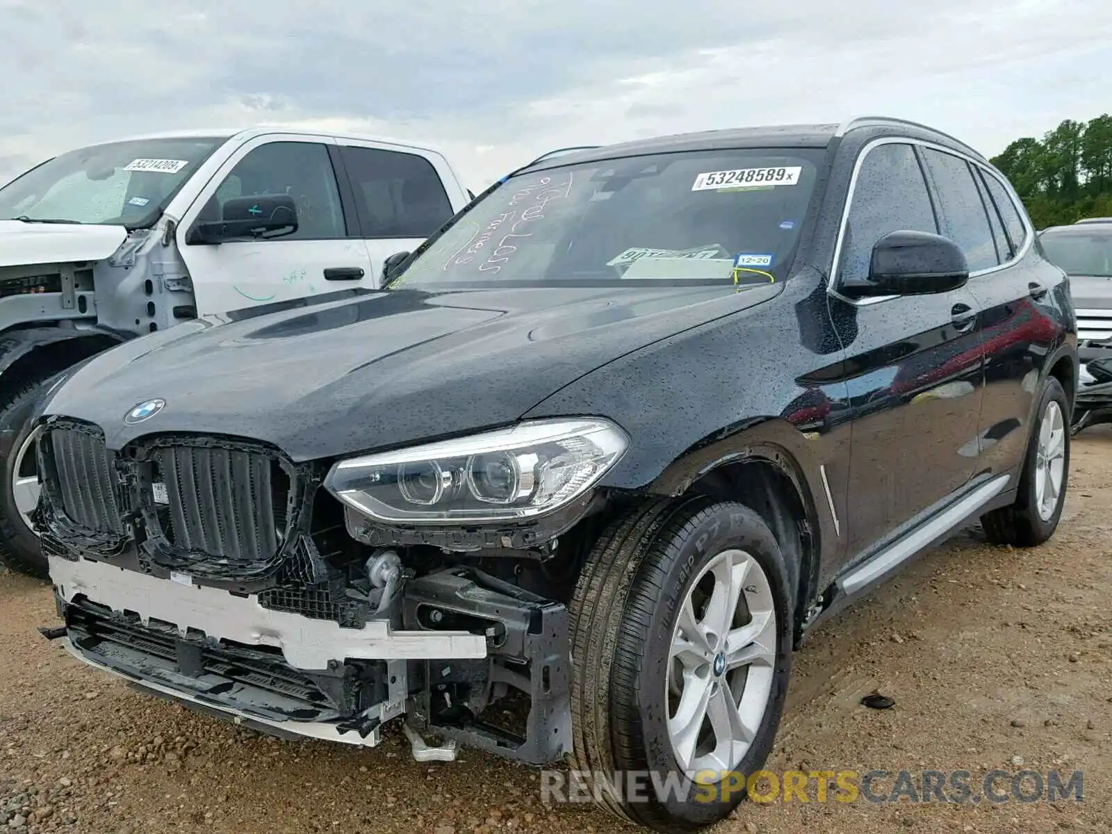 2 Photograph of a damaged car 5UXTR7C59KLF31025 BMW X3 SDRIVE3 2019