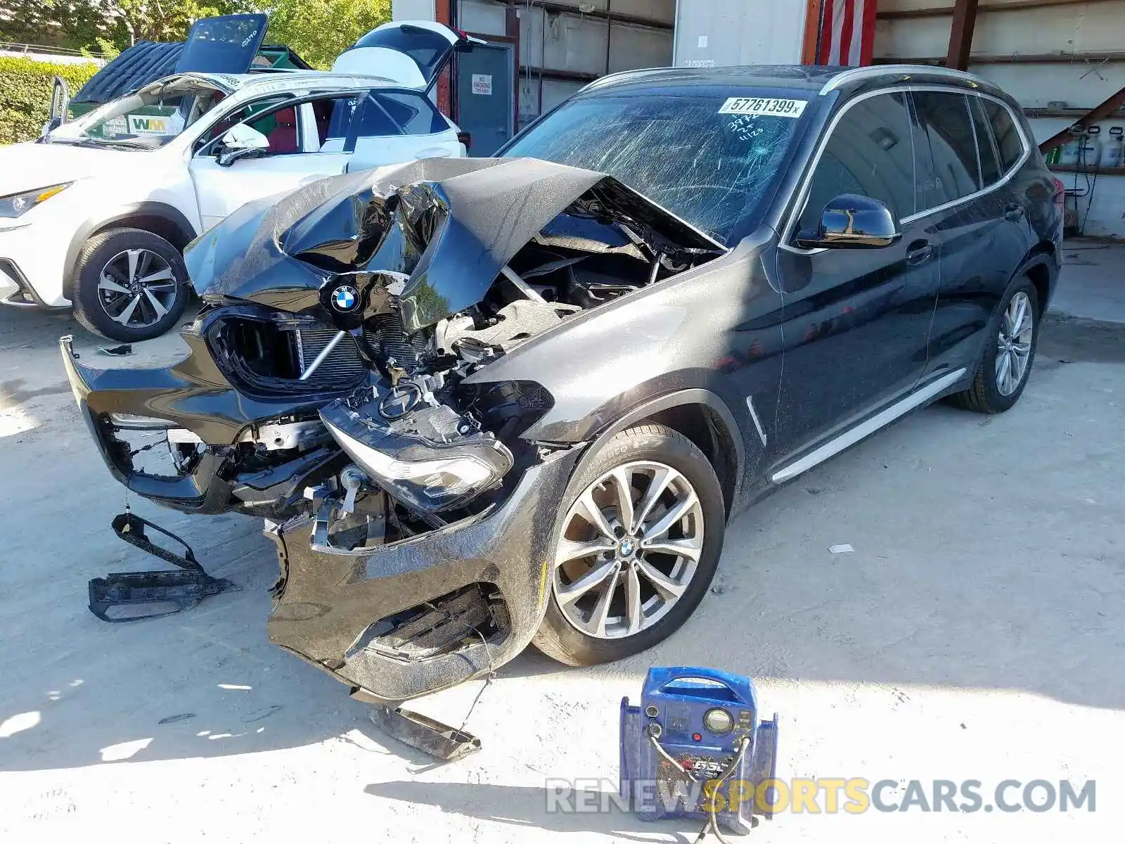 2 Photograph of a damaged car 5UXTR7C59KLF33972 BMW X3 SDRIVE3 2019