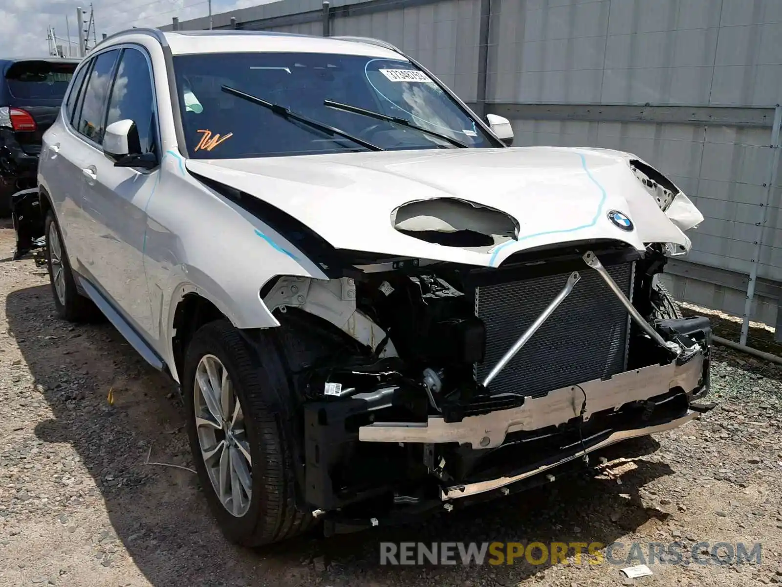 1 Photograph of a damaged car 5UXTR7C59KLF35267 BMW X3 SDRIVE3 2019