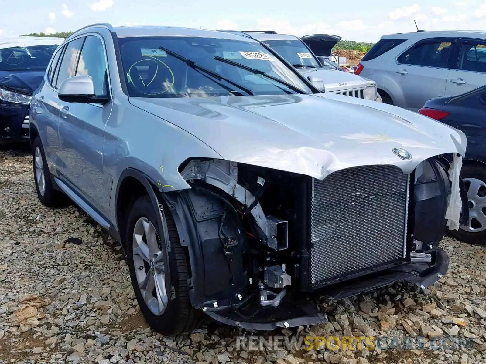 1 Photograph of a damaged car 5UXTR7C5XKLE98634 BMW X3 SDRIVE3 2019