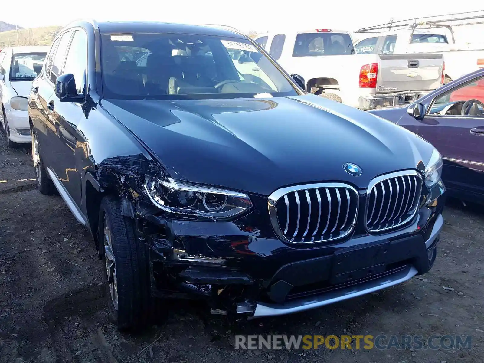 1 Photograph of a damaged car 5UXTR7C5XKLF27923 BMW X3 SDRIVE3 2019