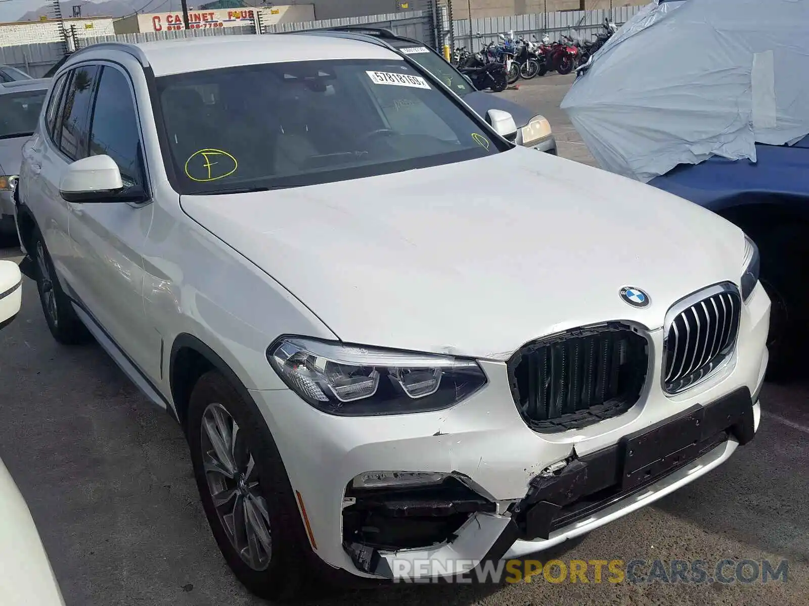 1 Photograph of a damaged car 5UXTR7C5XKLR47517 BMW X3 SDRIVE3 2019