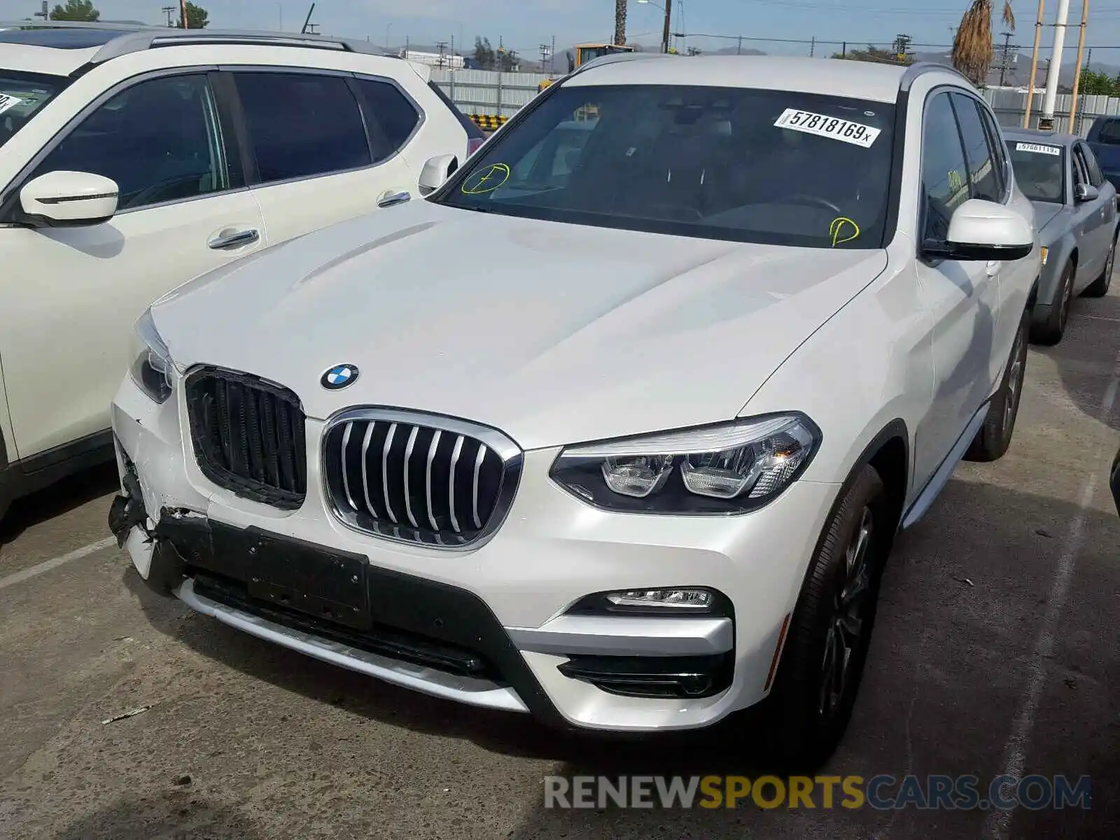 2 Photograph of a damaged car 5UXTR7C5XKLR47517 BMW X3 SDRIVE3 2019