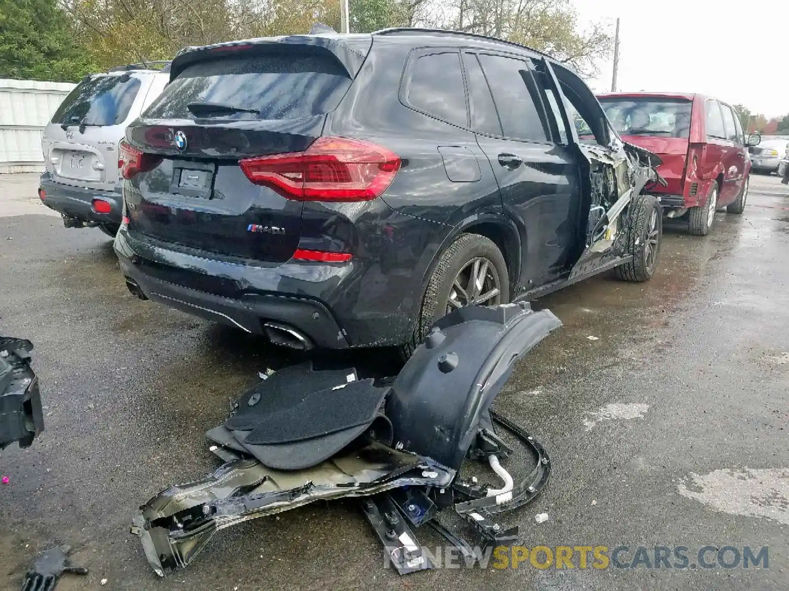 4 Фотография поврежденного автомобиля 5UXTS3C50KLR72164 BMW X3 XDRIVEM 2019