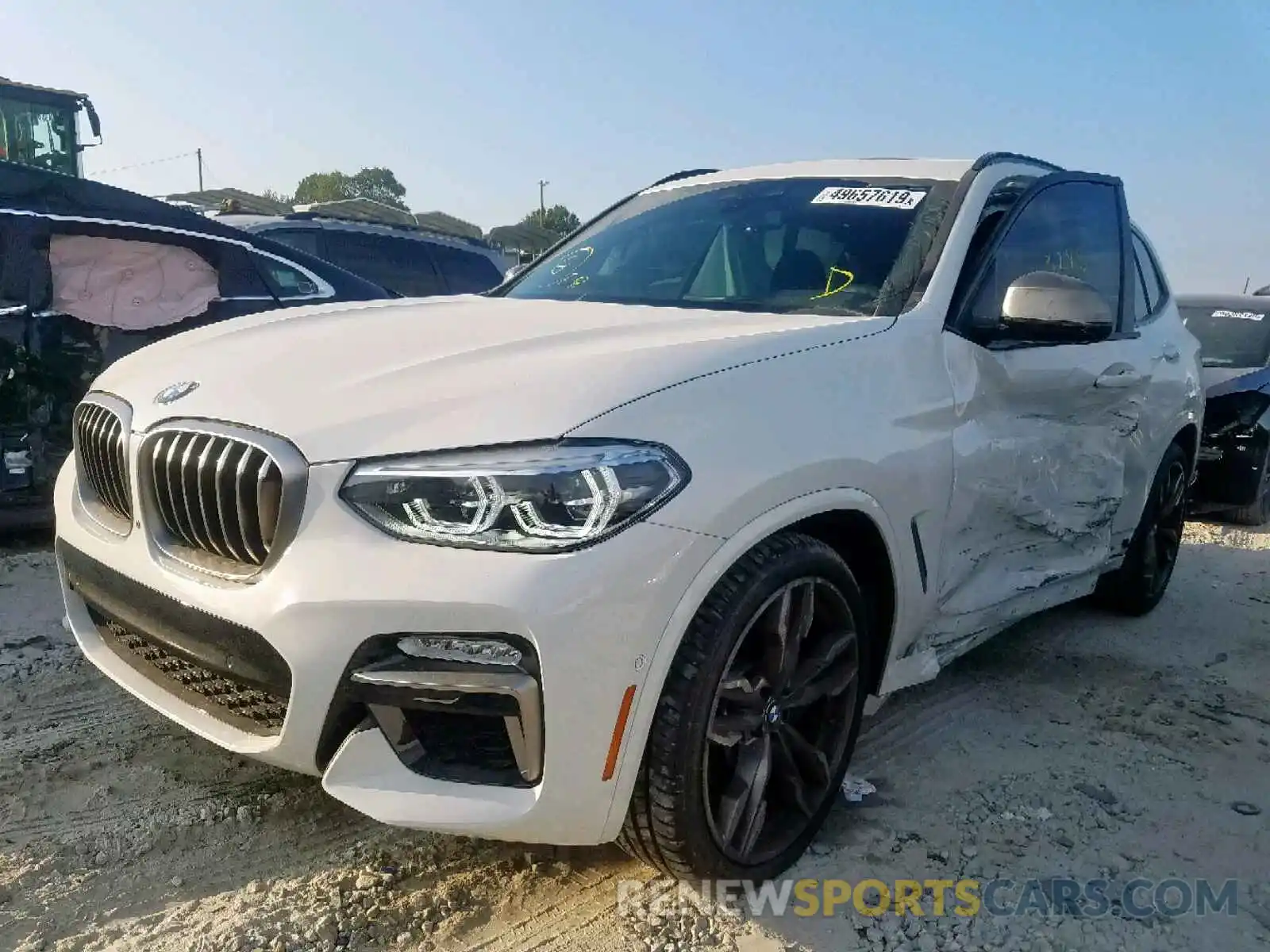 2 Photograph of a damaged car 5UXTS3C55KLR72323 BMW X3 XDRIVEM 2019