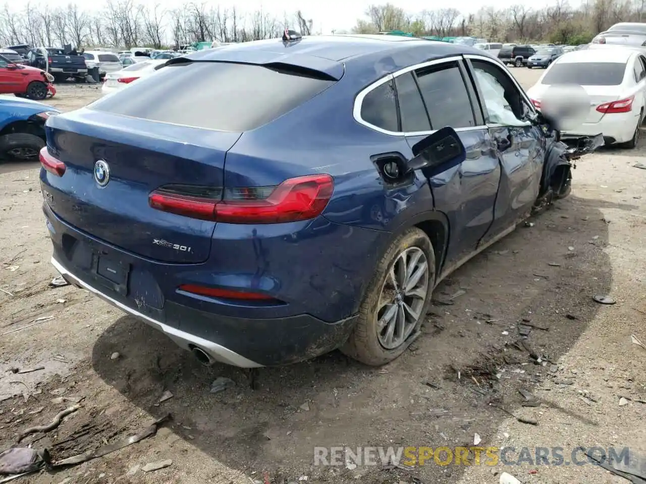 4 Photograph of a damaged car 5UXUJ3C51KLG54287 BMW X4 2019