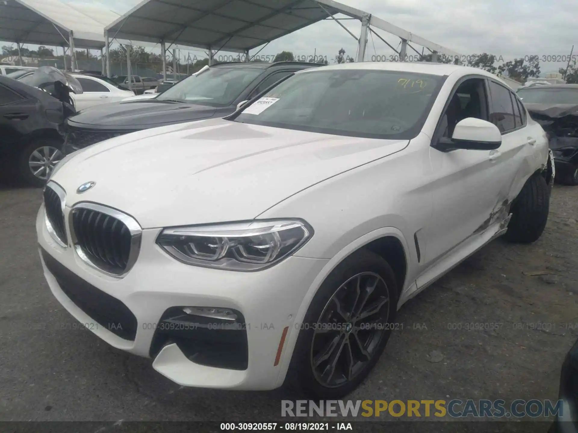 2 Photograph of a damaged car 5UXUJ3C52KLG54153 BMW X4 2019