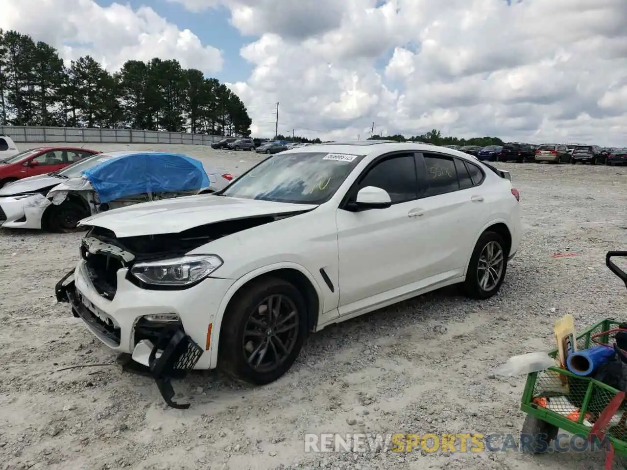 2 Photograph of a damaged car 5UXUJ3C53KLG55859 BMW X4 2019