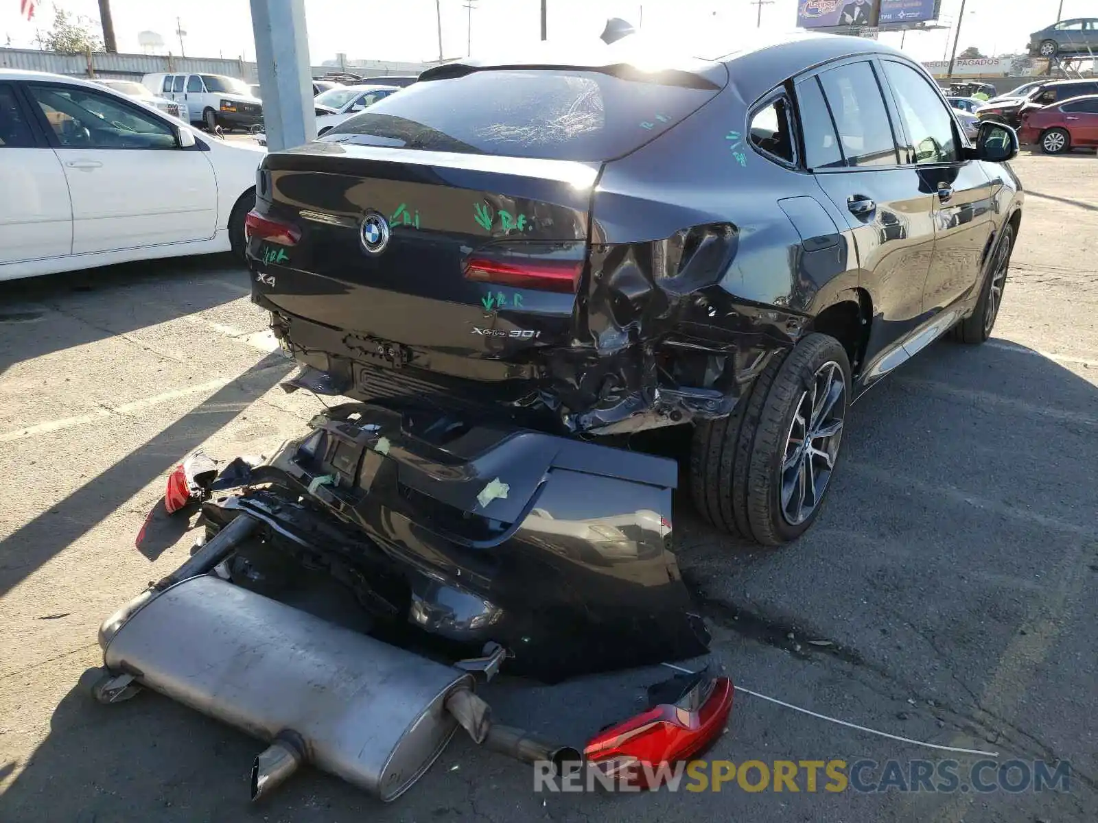 4 Photograph of a damaged car 5UXUJ3C53KLG56655 BMW X4 2019