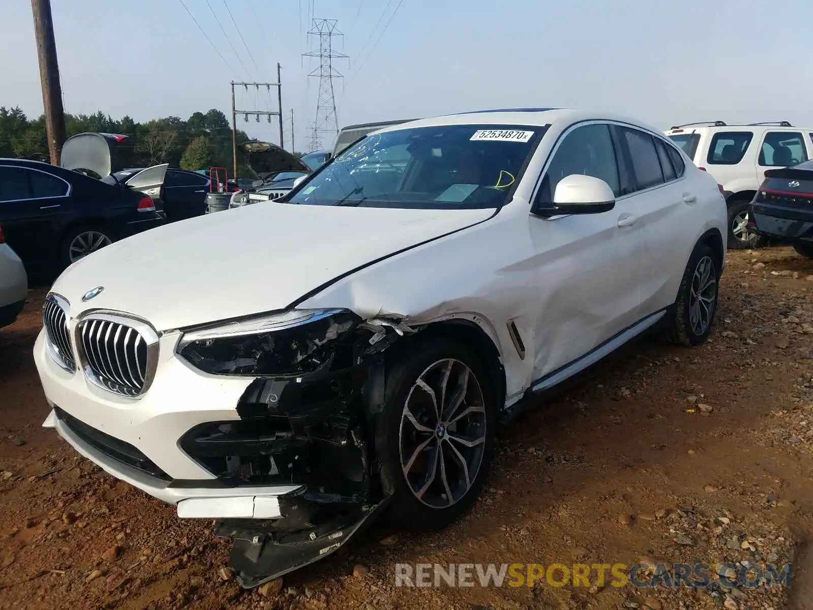 2 Photograph of a damaged car 5UXUJ3C54KLG54929 BMW X4 2019