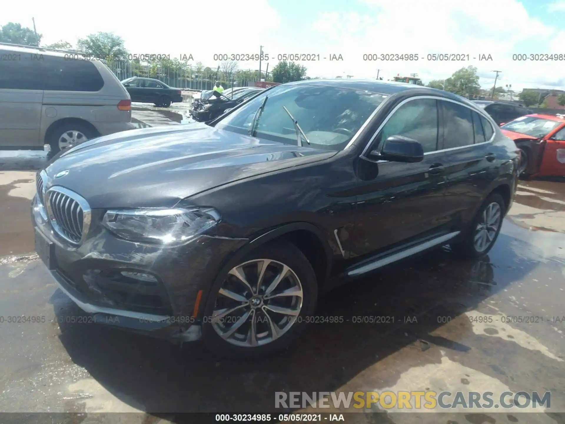 2 Photograph of a damaged car 5UXUJ3C57KLG55458 BMW X4 2019