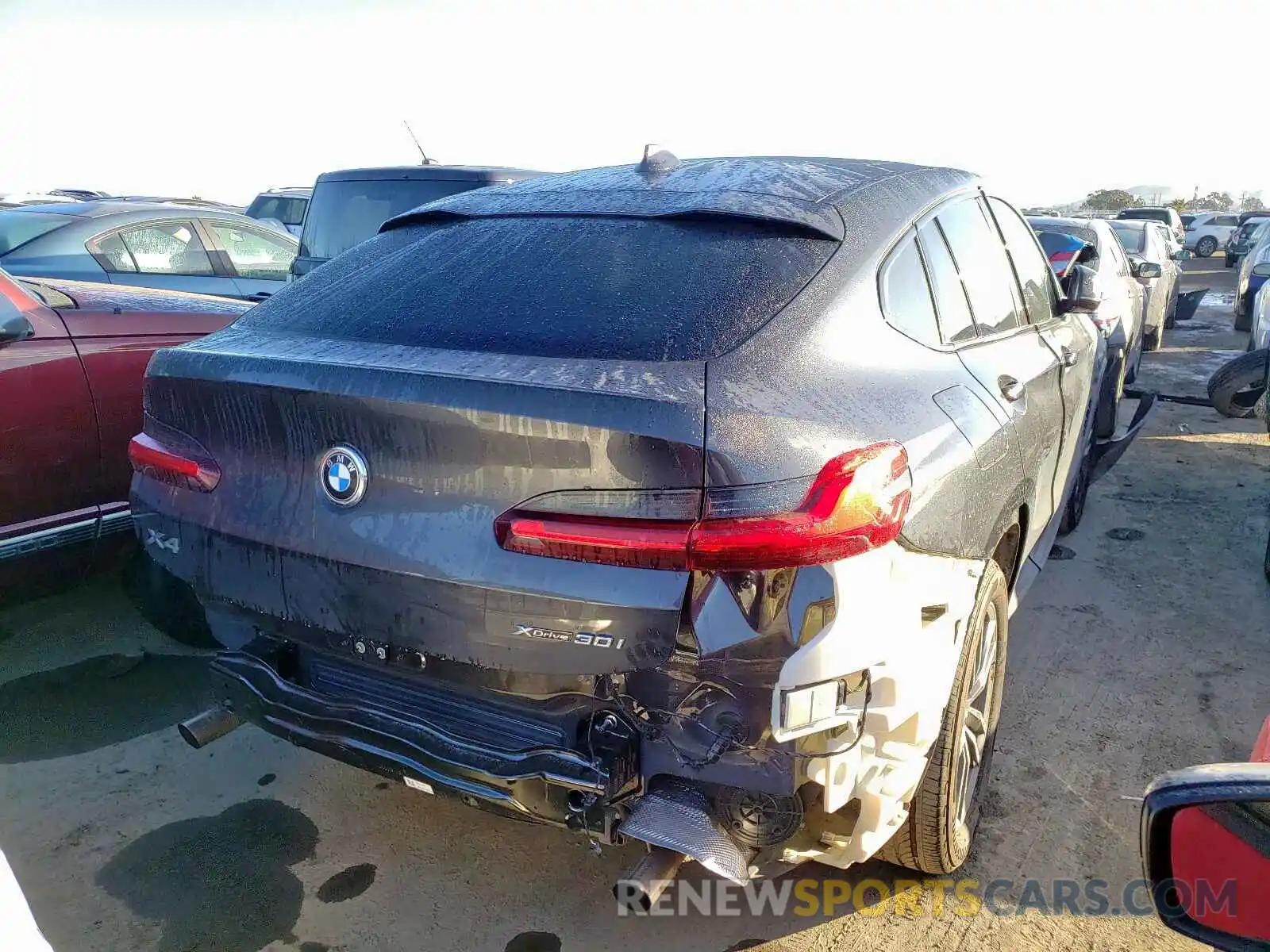 4 Фотография поврежденного автомобиля 5UXUJ3C58KLG54545 BMW X4 2019