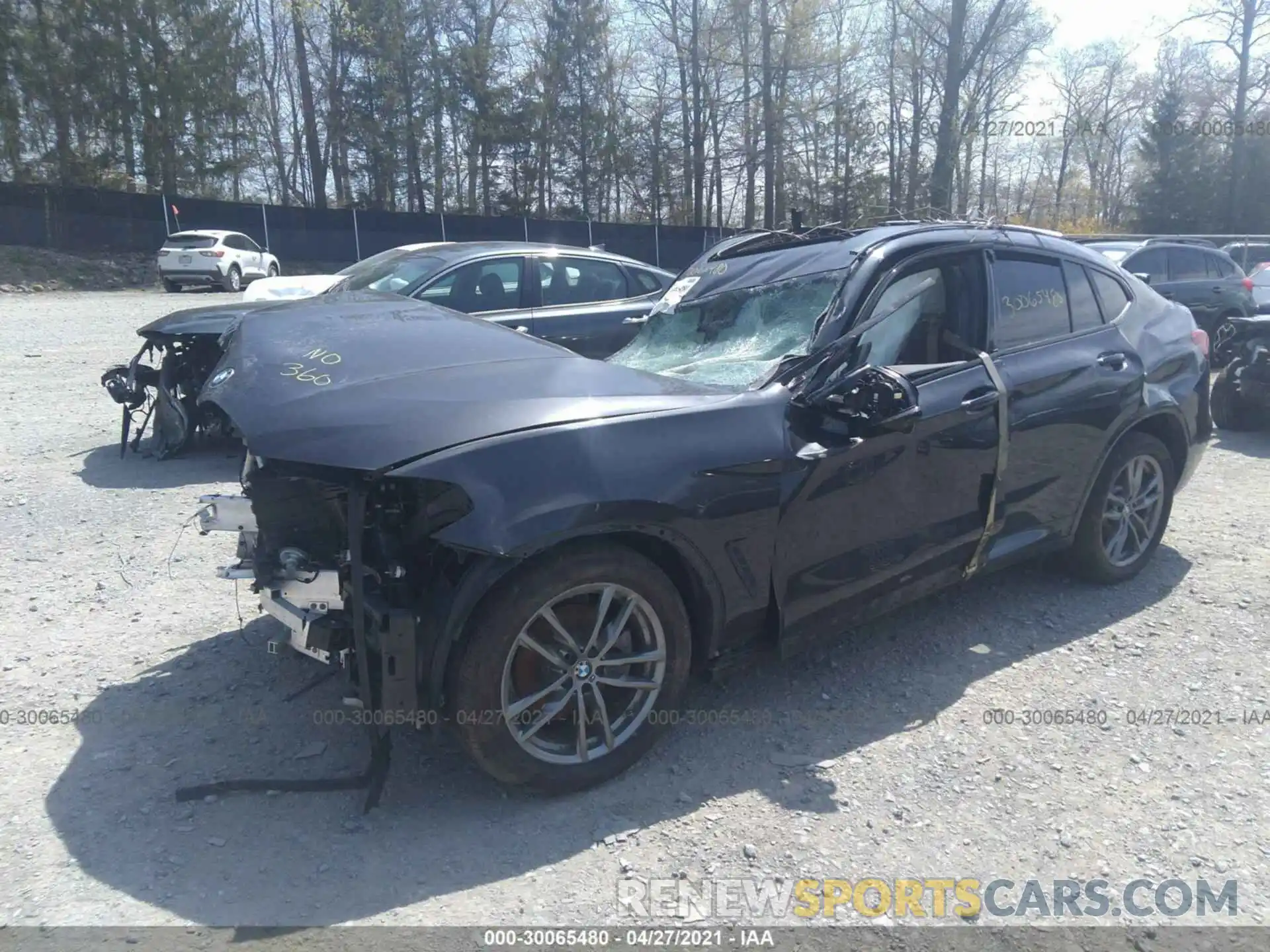 2 Photograph of a damaged car 5UXUJ3C59KLG55333 BMW X4 2019