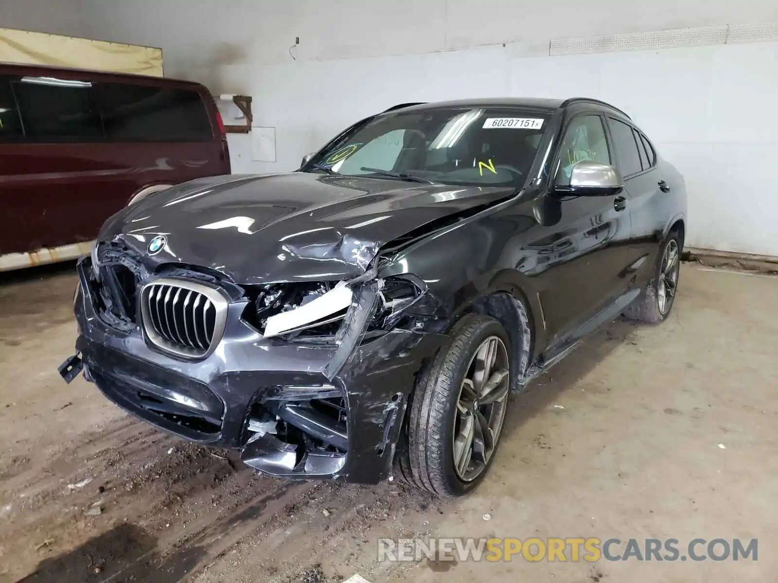 2 Photograph of a damaged car 5UXUJ5C52KLJ62473 BMW X4 2019