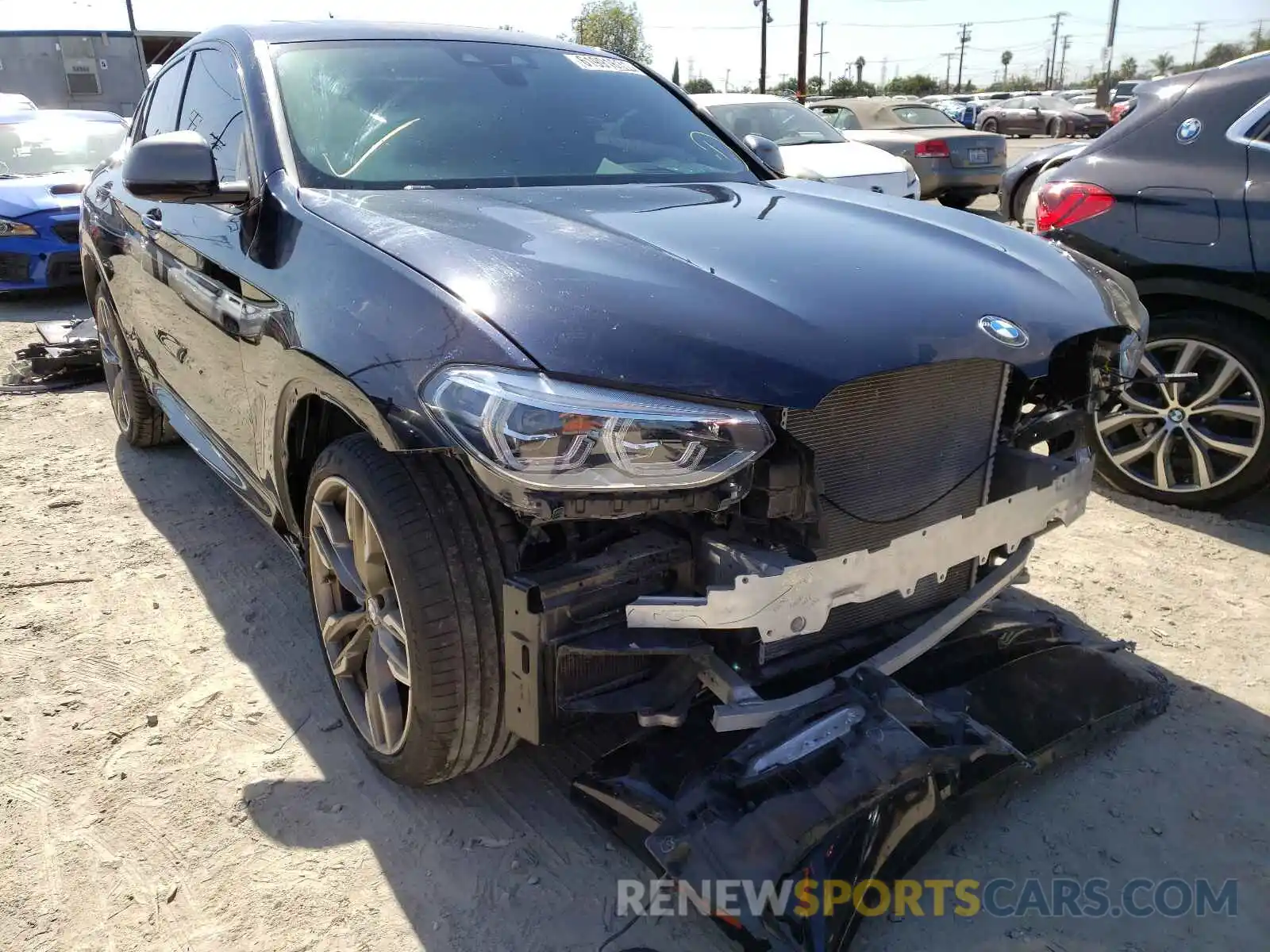 1 Photograph of a damaged car 5UXUJ5C54KLJ62443 BMW X4 2019