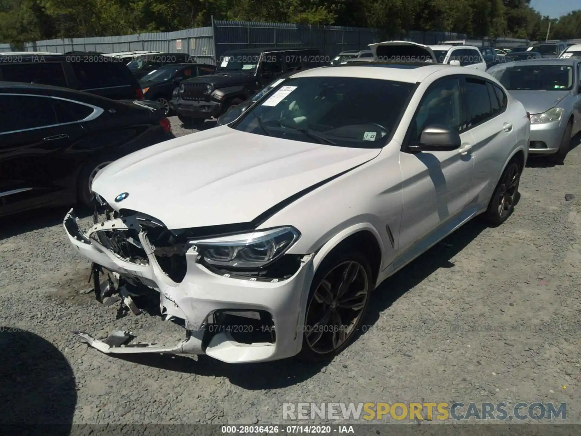 2 Фотография поврежденного автомобиля 5UXUJ5C55KLA93362 BMW X4 2019