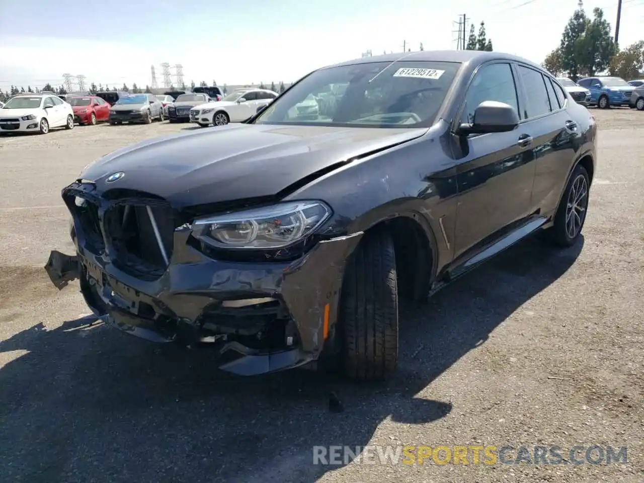 2 Photograph of a damaged car 5UXUJ5C55KLJ63519 BMW X4 2019