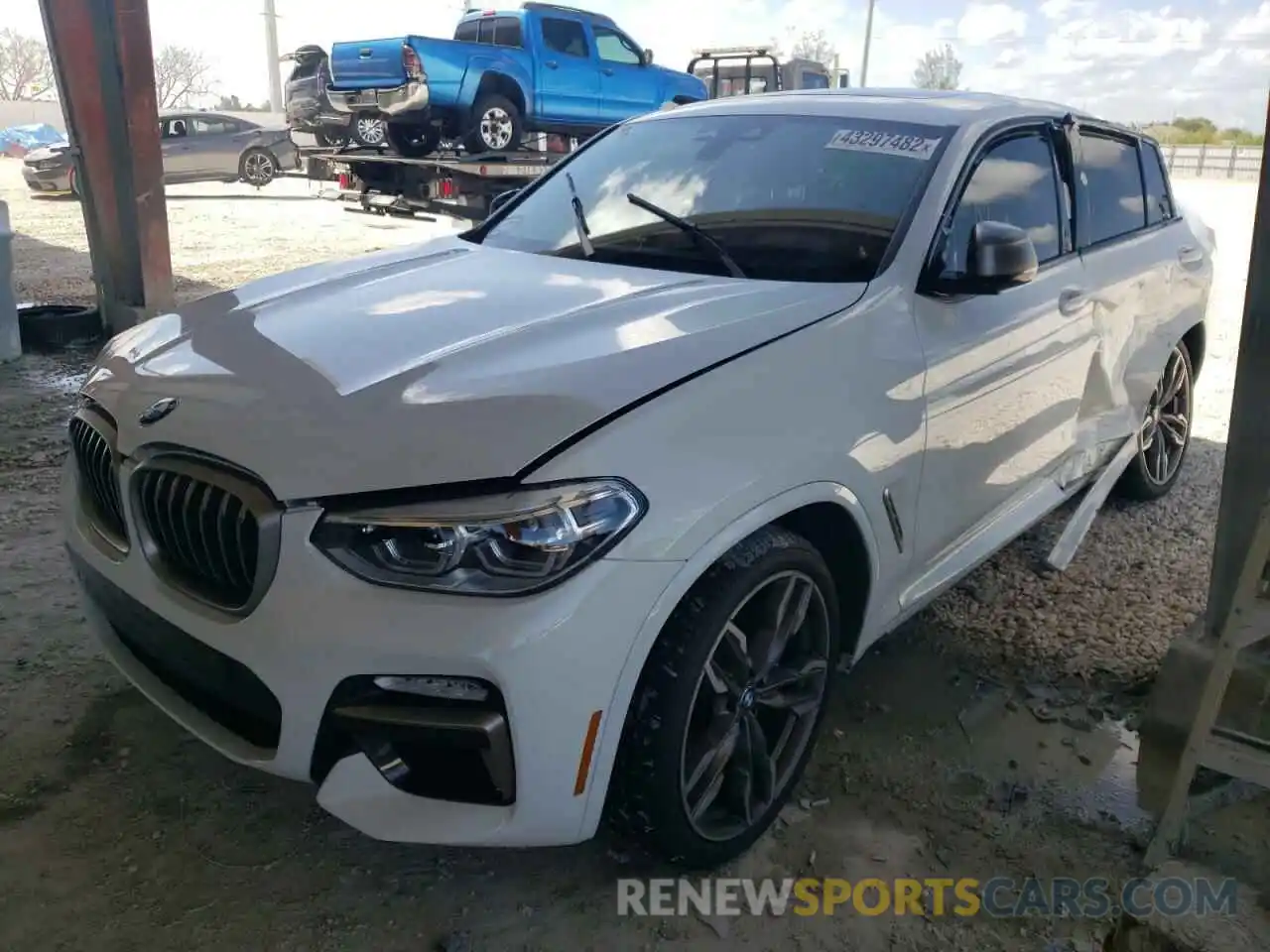 2 Фотография поврежденного автомобиля 5UXUJ5C55KLJ64055 BMW X4 2019