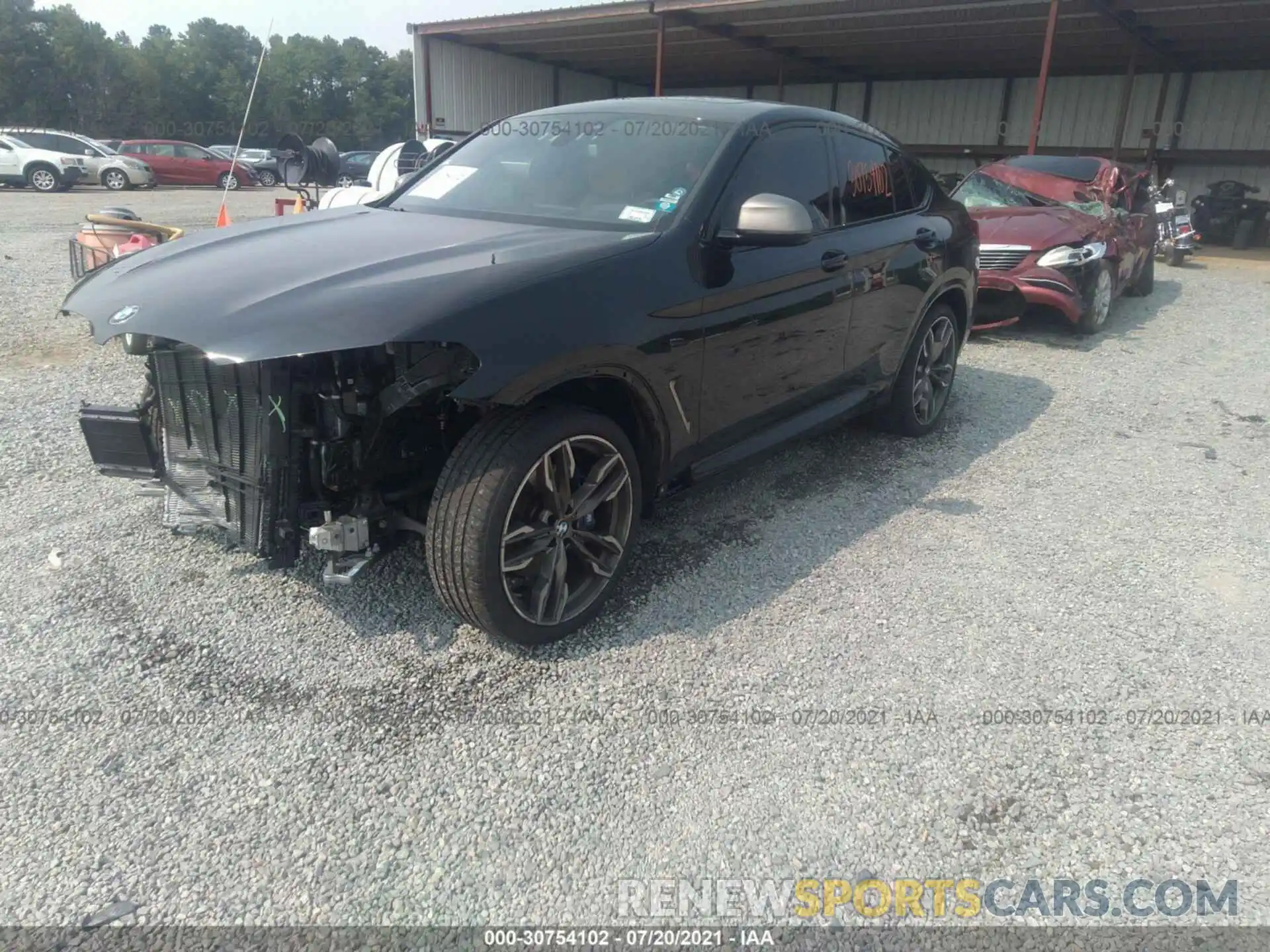 2 Photograph of a damaged car 5UXUJ5C58K9A33024 BMW X4 2019