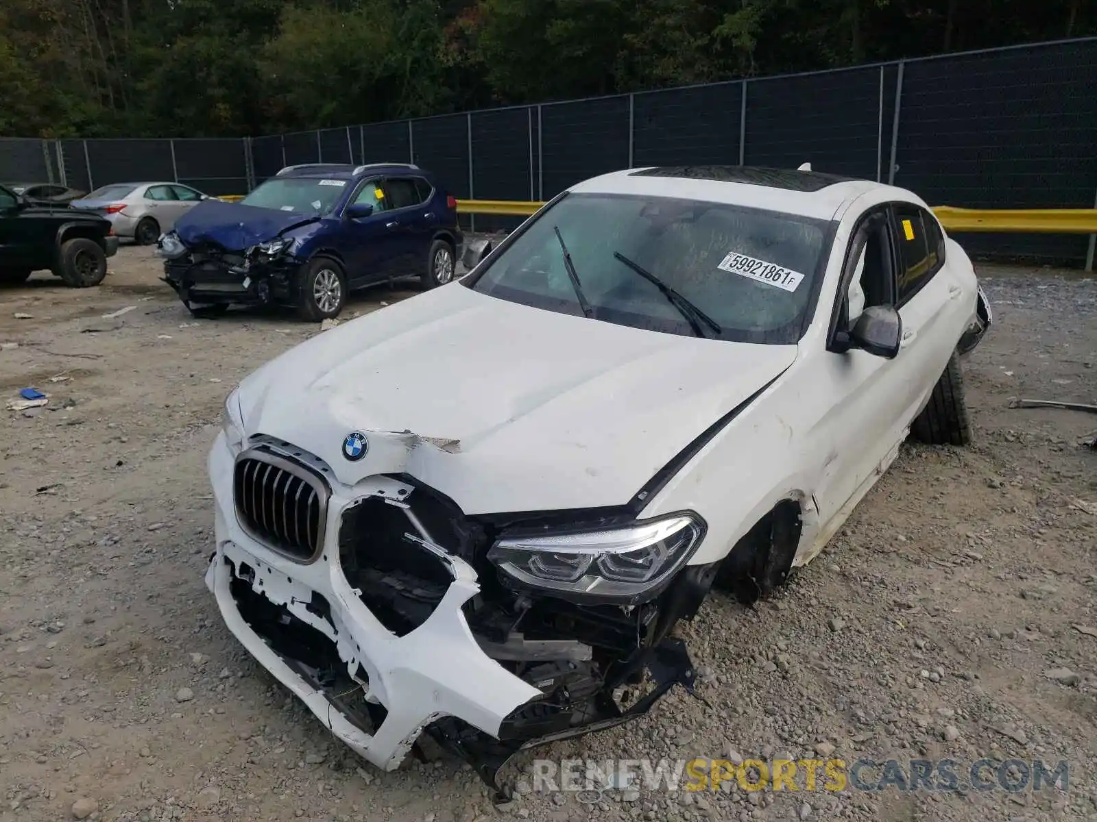 2 Photograph of a damaged car 5UXUJ5C58KLJ63367 BMW X4 2019