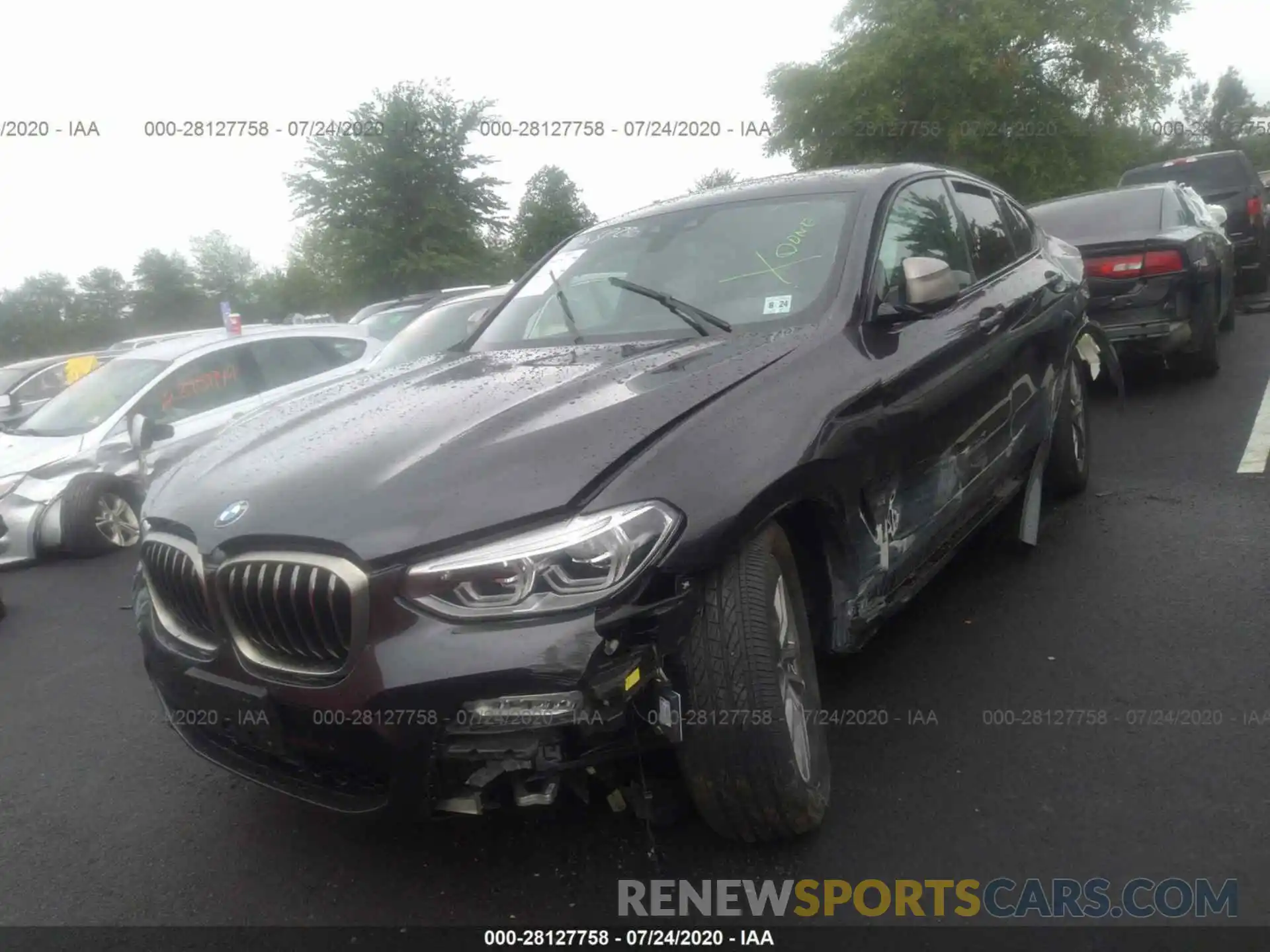 2 Photograph of a damaged car 5UXUJ5C59KLJ64110 BMW X4 2019