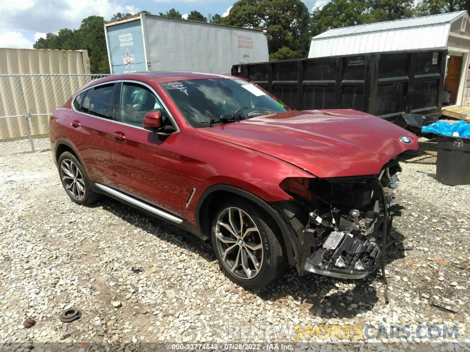 1 Photograph of a damaged car 5UX2V1C03LLE67638 BMW X4 2020