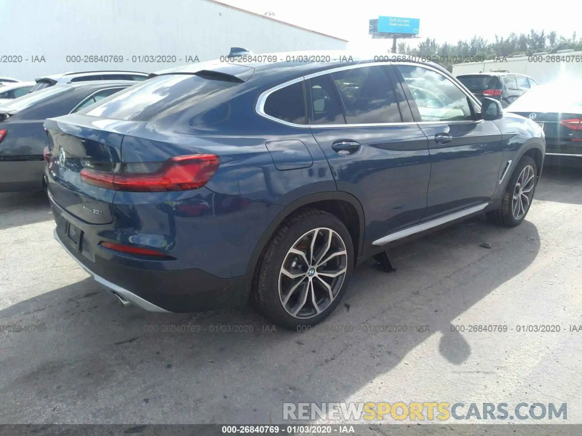 4 Фотография поврежденного автомобиля 5UX2V1C05LLE67866 BMW X4 2020