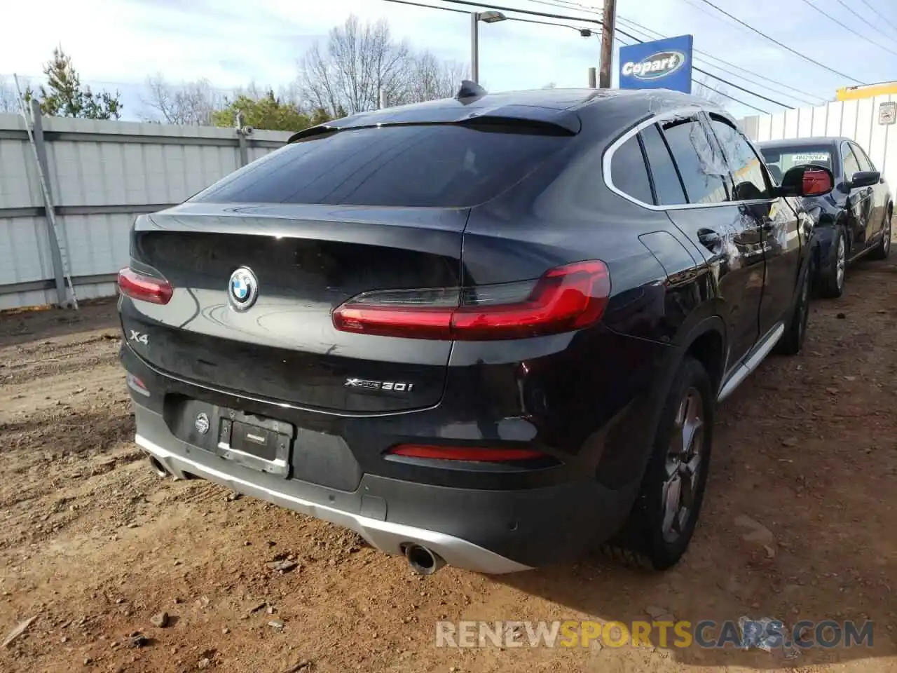 4 Фотография поврежденного автомобиля 5UX2V1C09L9B33921 BMW X4 2020