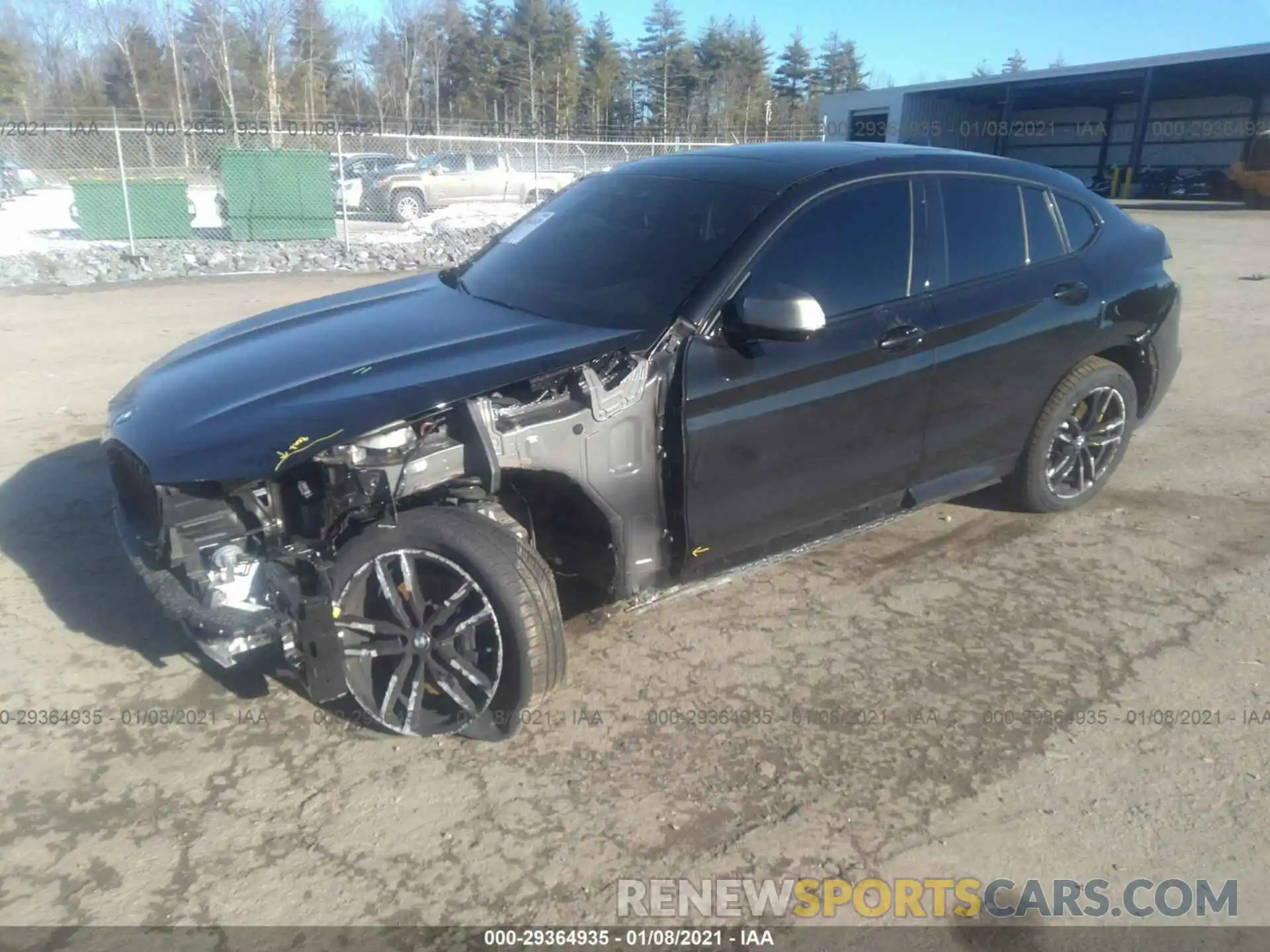 2 Photograph of a damaged car 5UX2V5C01LLE69640 BMW X4 2020