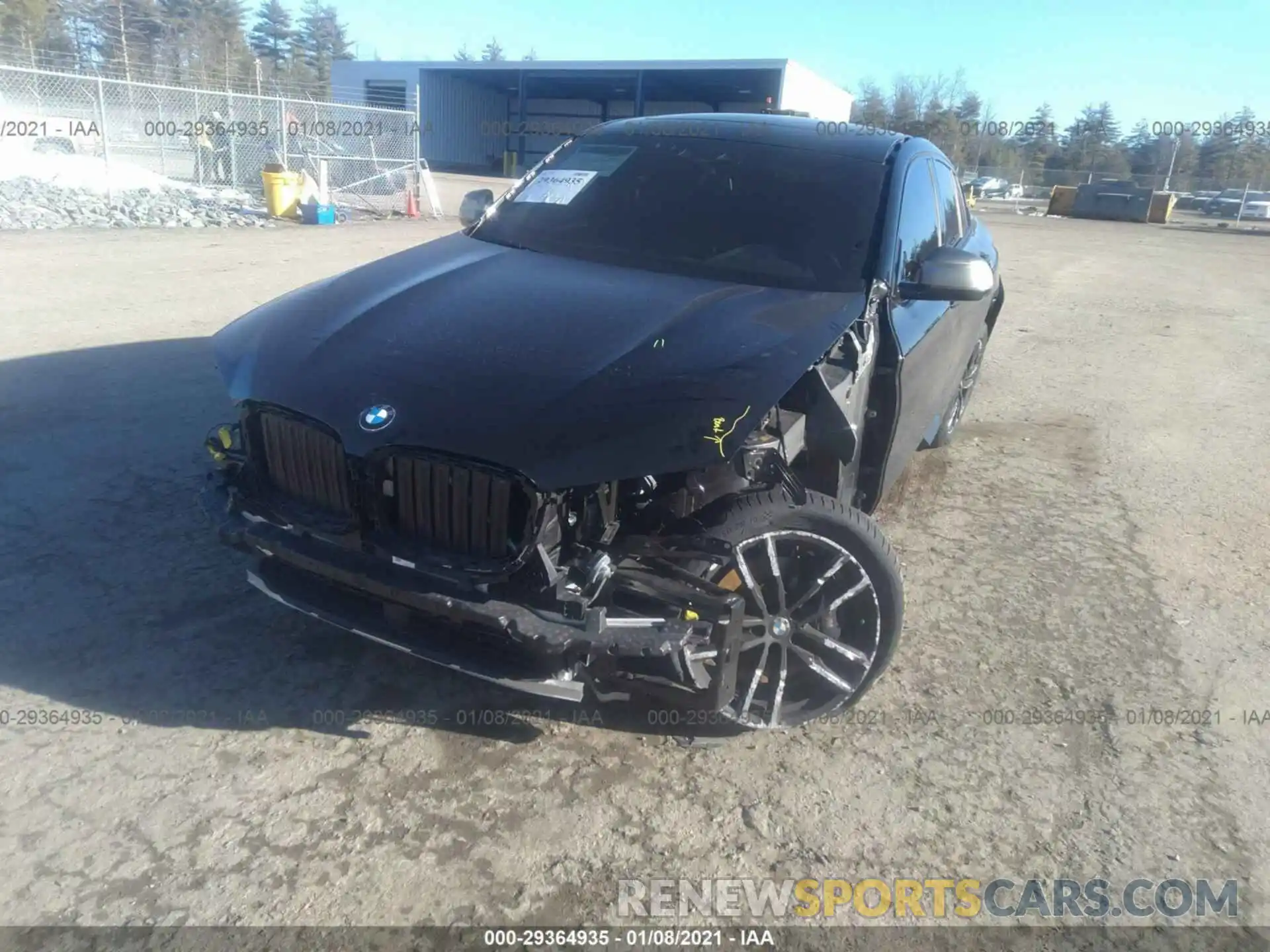 6 Photograph of a damaged car 5UX2V5C01LLE69640 BMW X4 2020