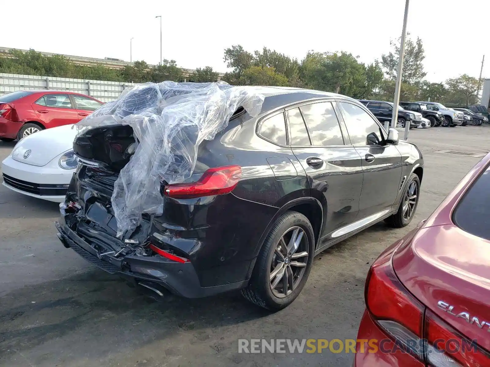 4 Фотография поврежденного автомобиля 5UX2V5C02L9B62362 BMW X4 2020