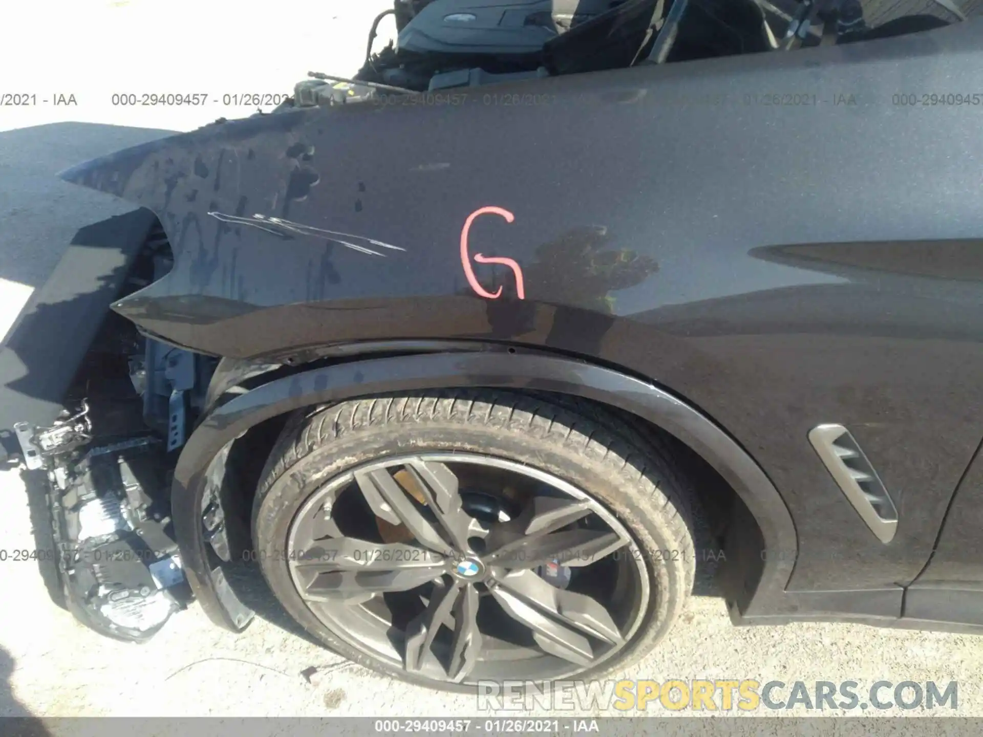 10 Photograph of a damaged car 5UX2V5C09L9D29476 BMW X4 2020