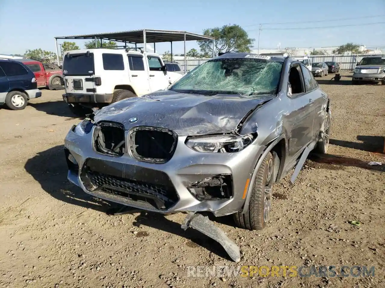 2 Photograph of a damaged car 5YMUJ0C08LLA99576 BMW X4 2020