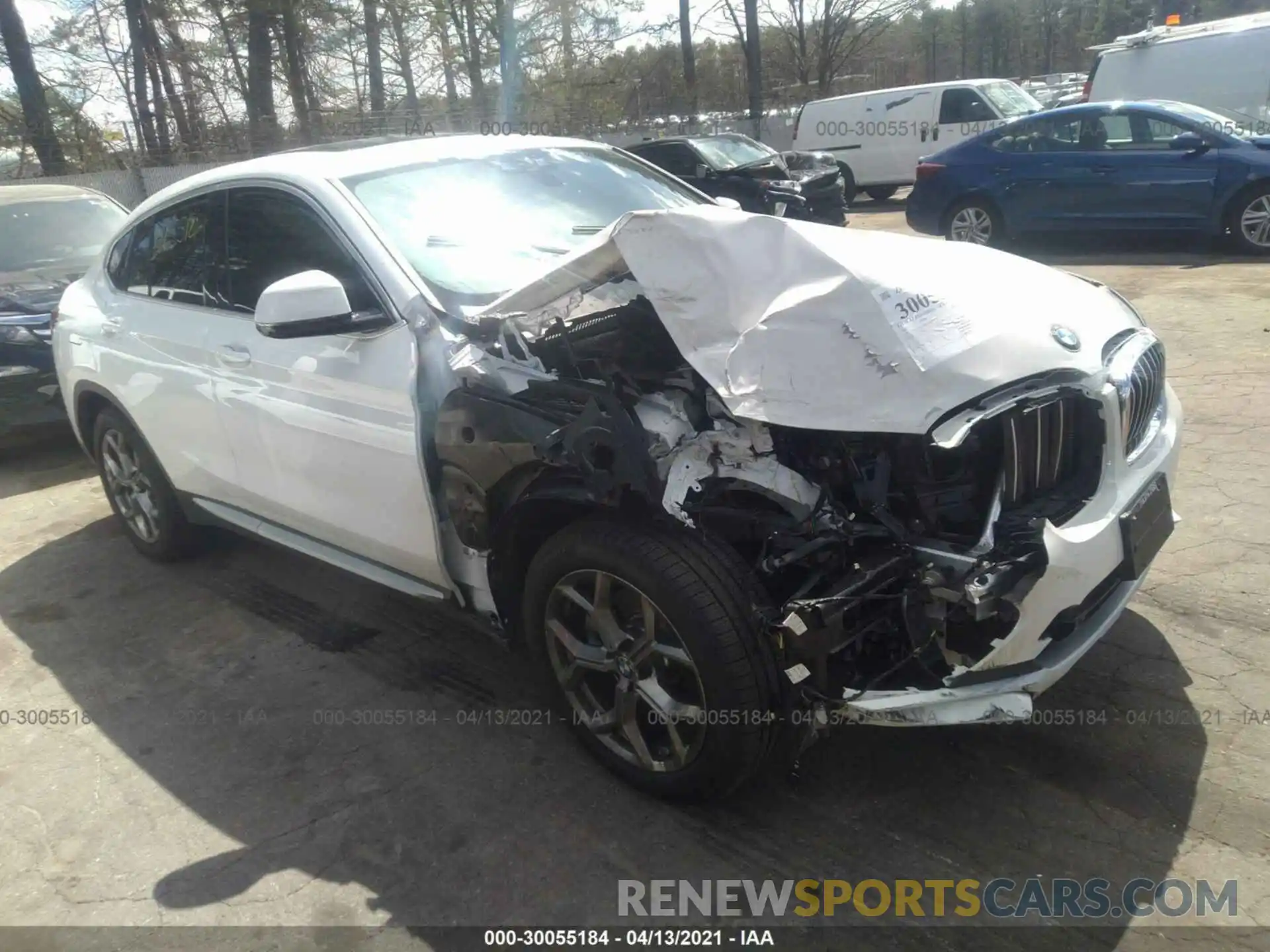 1 Photograph of a damaged car 5UX2V1C03M9F05707 BMW X4 2021