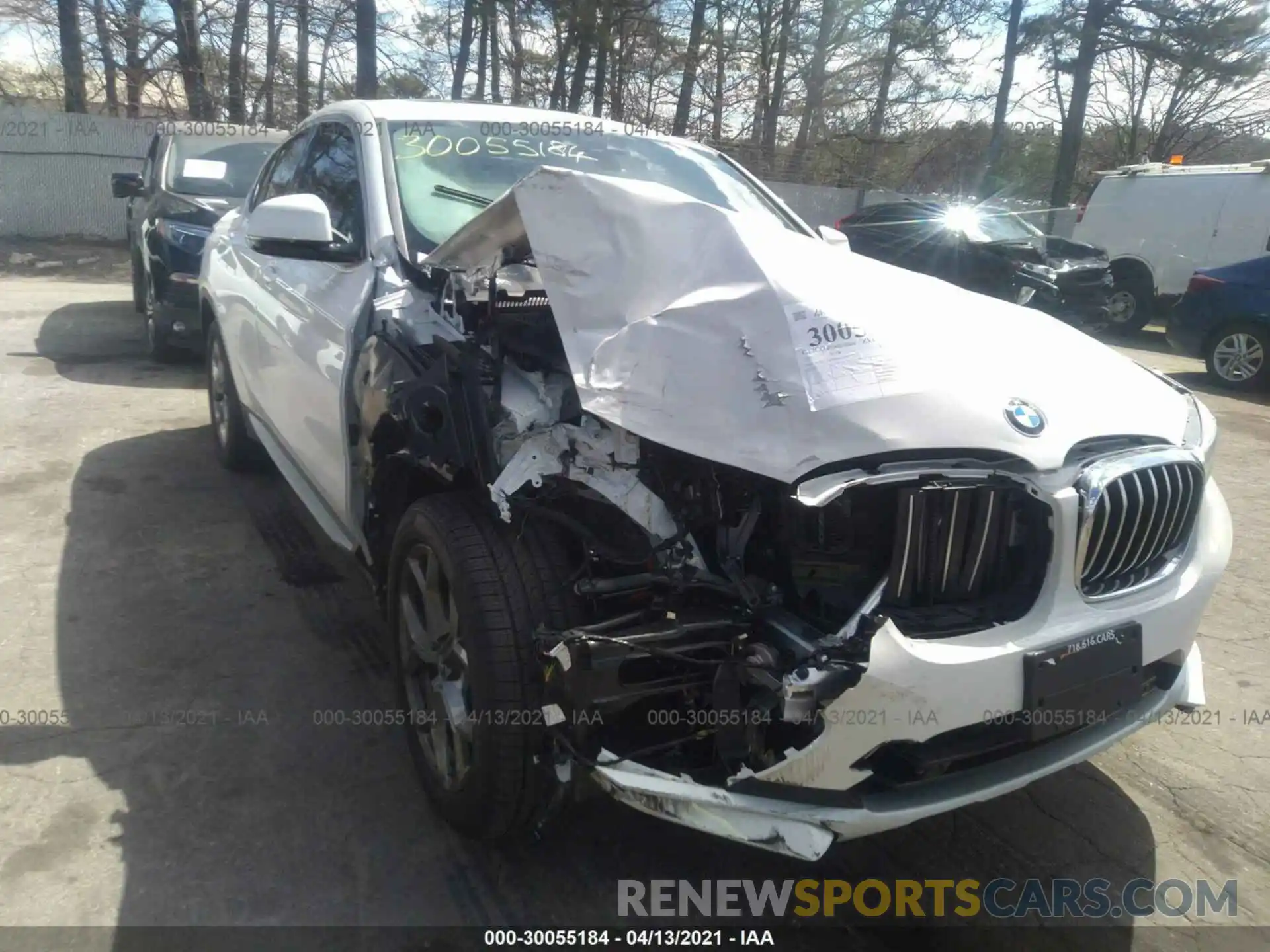 6 Photograph of a damaged car 5UX2V1C03M9F05707 BMW X4 2021