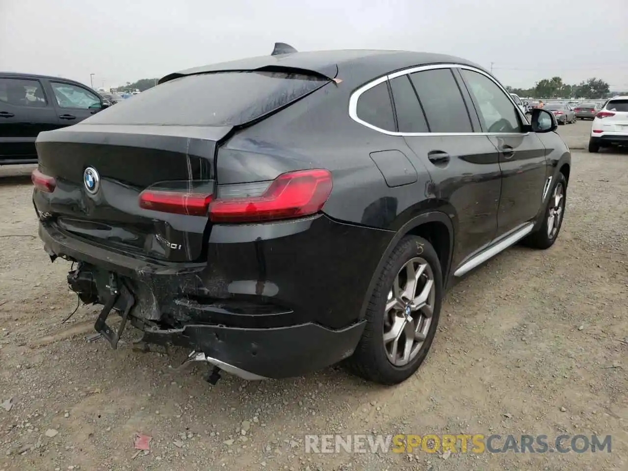 4 Фотография поврежденного автомобиля 5UX2V1C03M9H83300 BMW X4 2021