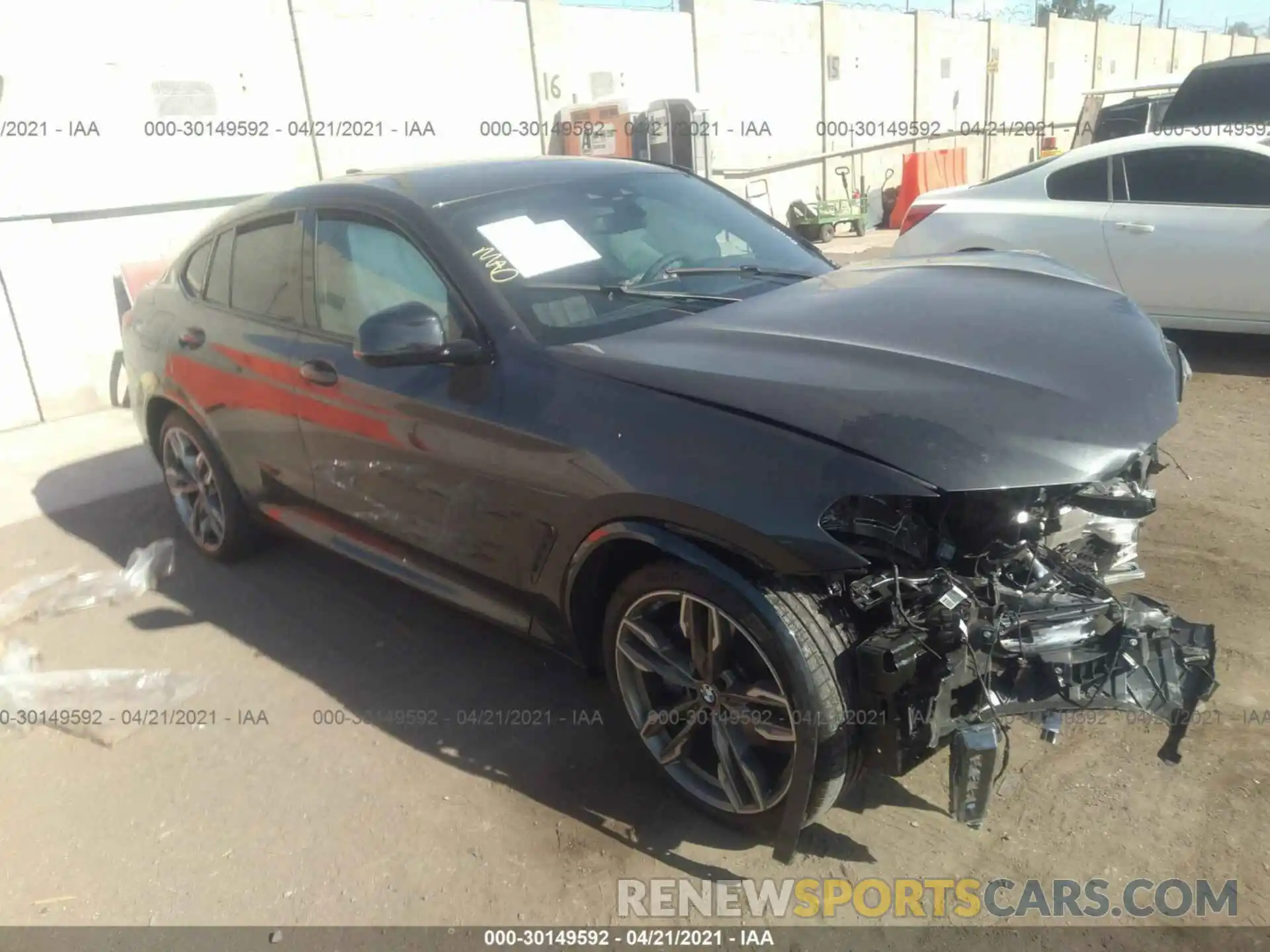 1 Фотография поврежденного автомобиля 5UX2V5C09M9E16263 BMW X4 2021