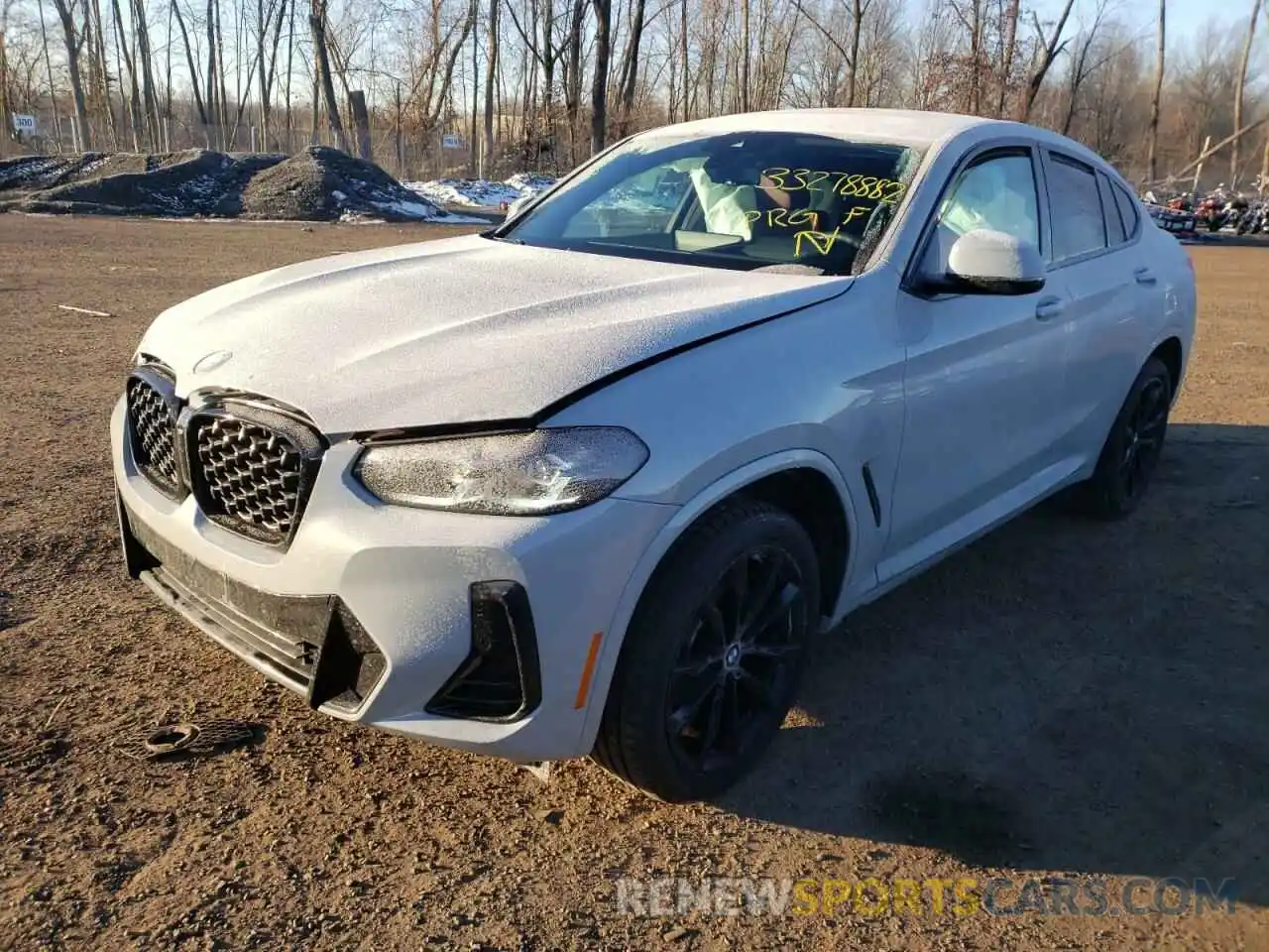 2 Photograph of a damaged car 5UX33DT07N9J05272 BMW X4 2022