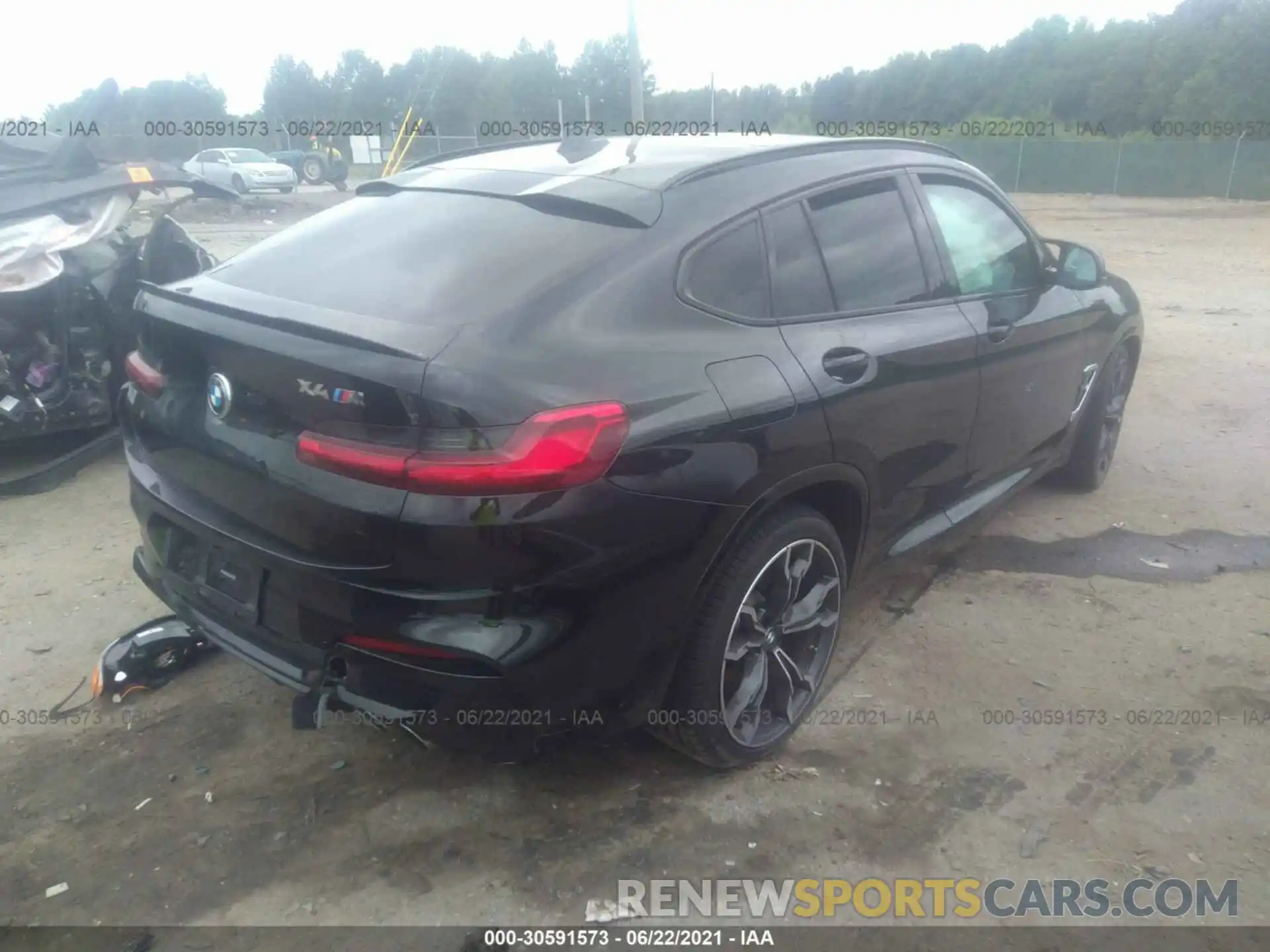 4 Фотография поврежденного автомобиля 5YMUJ0C02L9B74480 BMW X4 M 2020