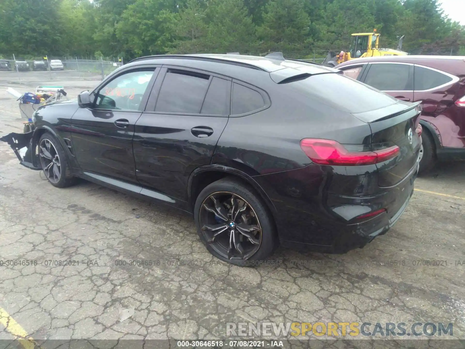 3 Фотография поврежденного автомобиля 5YMUJ0C06L9B57763 BMW X4 M 2020