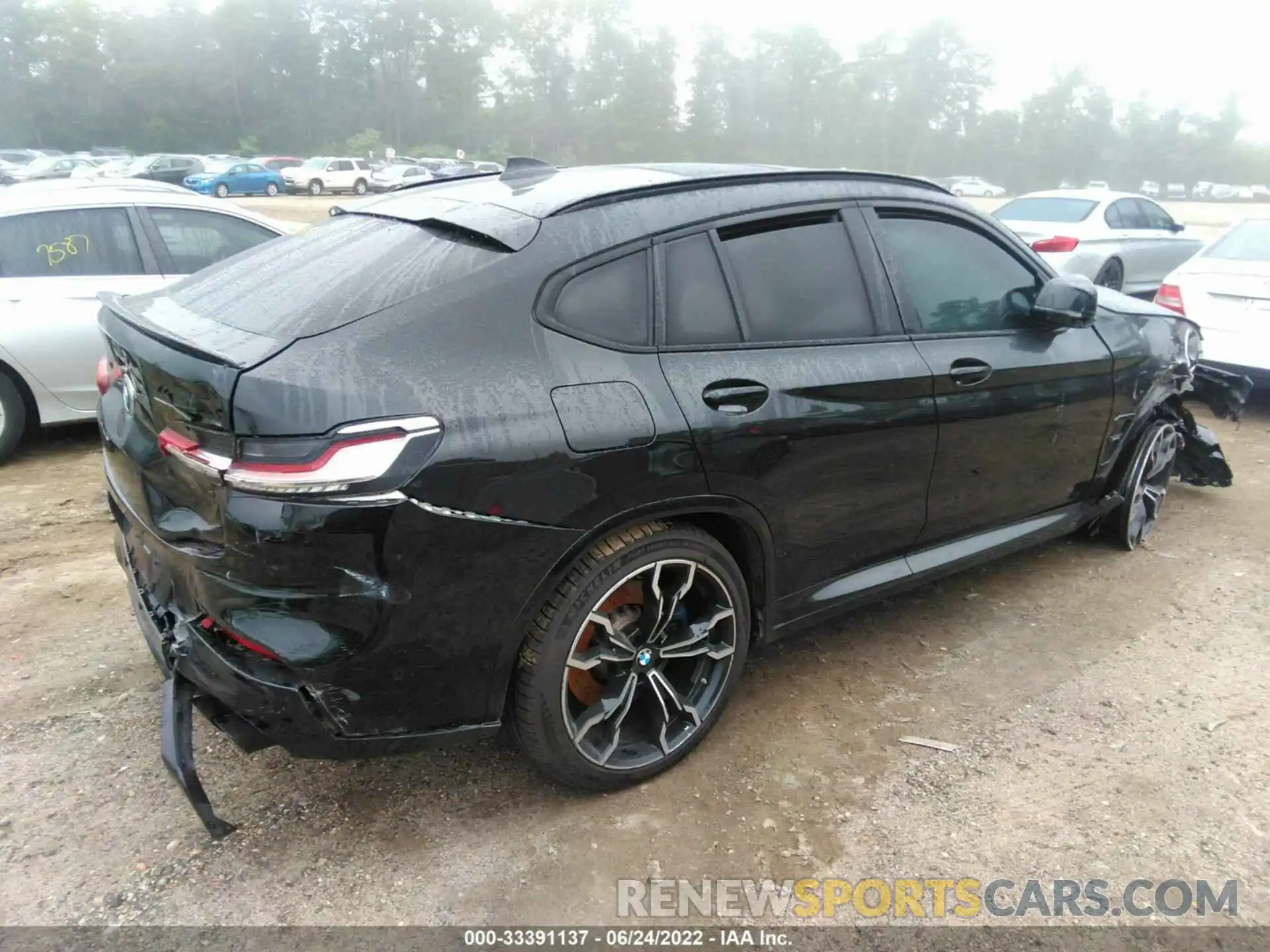 4 Фотография поврежденного автомобиля 5YMUJ0C02M9G09869 BMW X4 M 2021