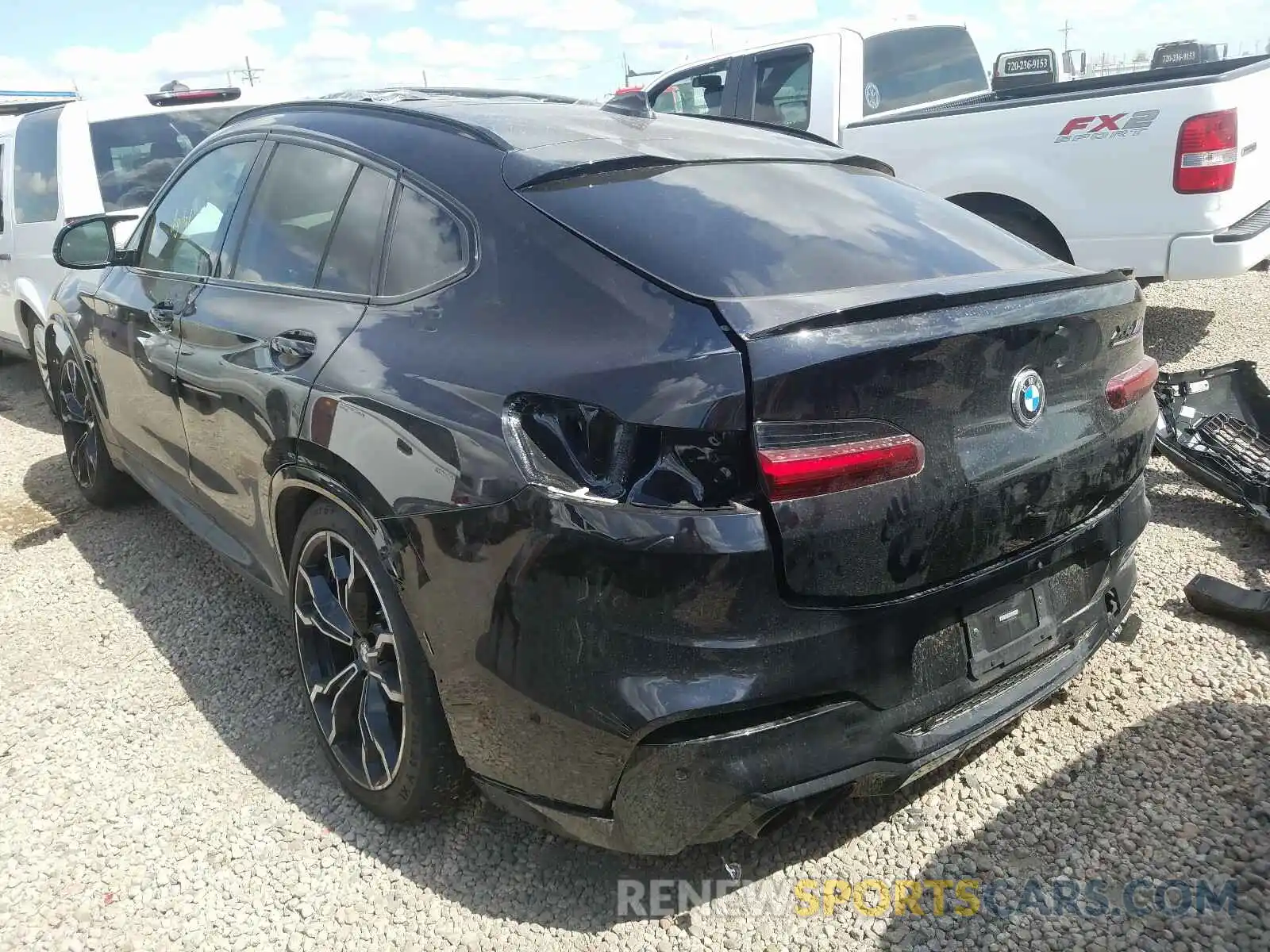 3 Фотография поврежденного автомобиля 5YMUJ0C09L9B55358 BMW X4 M COMPE 2020