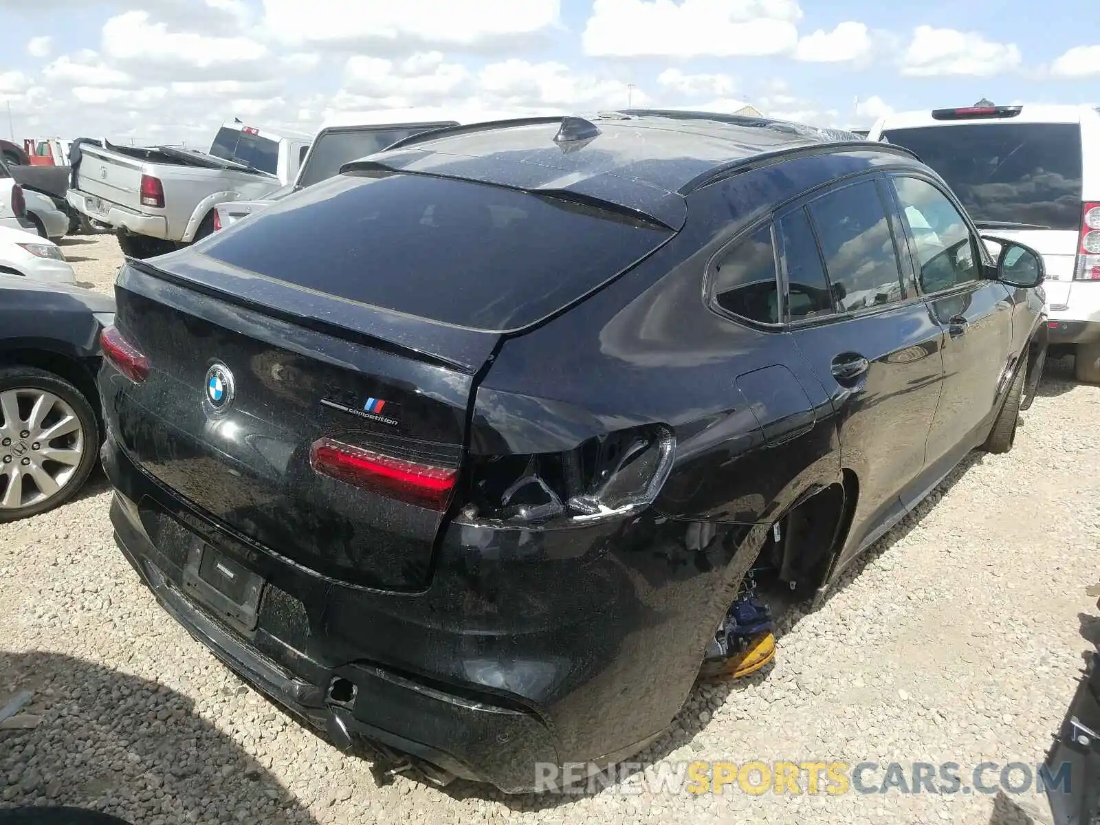 4 Фотография поврежденного автомобиля 5YMUJ0C09L9B55358 BMW X4 M COMPE 2020