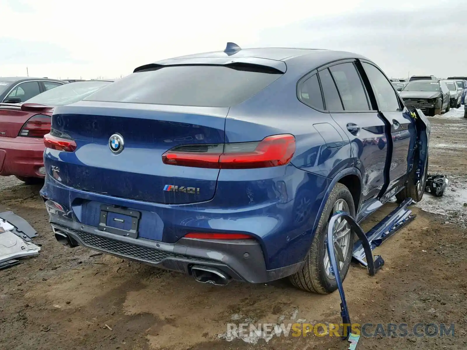 4 Фотография поврежденного автомобиля 5UXUJ5C54KLJ62927 BMW X4 M40I 2019