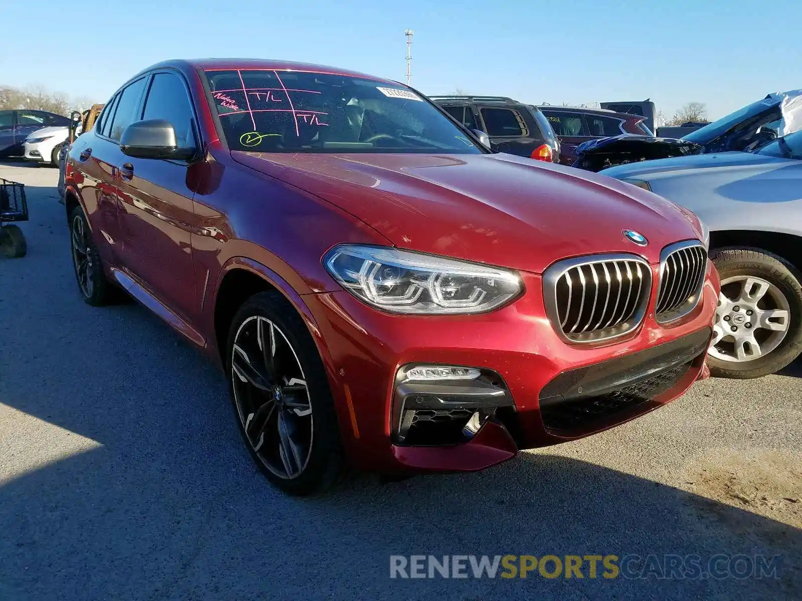 1 Photograph of a damaged car 5UXUJ5C57KLJ63621 BMW X4 M40I 2019