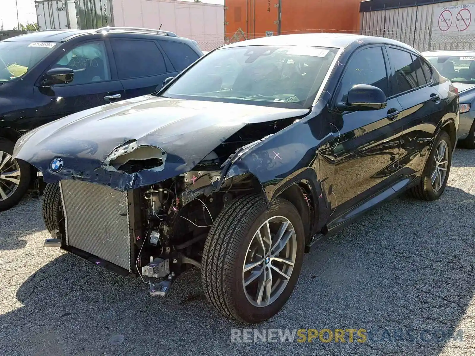 2 Photograph of a damaged car 5UXUJ3C50KLG51753 BMW X4 XDRIVE3 2019