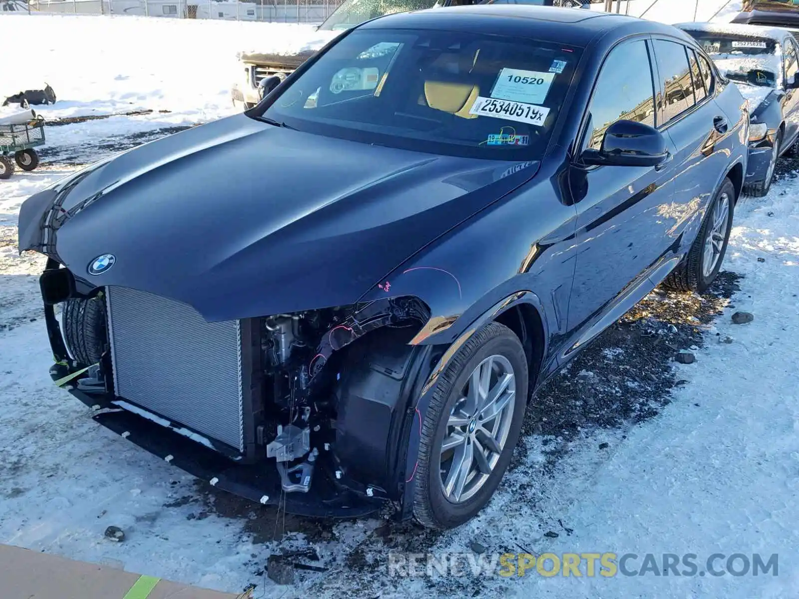 2 Photograph of a damaged car 5UXUJ3C55KLG53174 BMW X4 XDRIVE3 2019