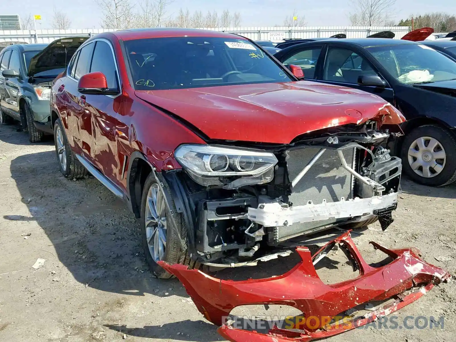 1 Photograph of a damaged car 5UXUJ3C5XKLG52599 BMW X4 XDRIVE3 2019