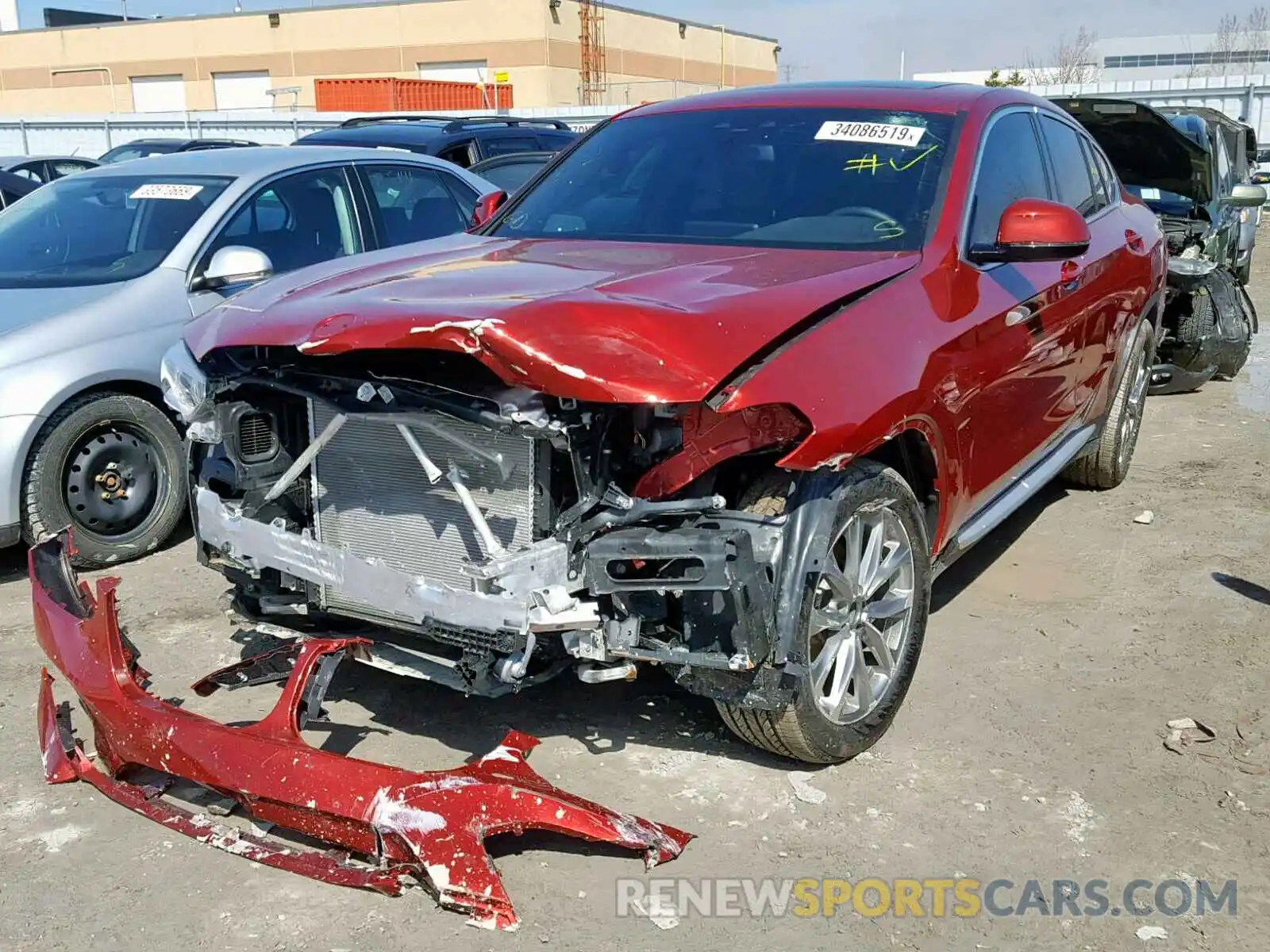 2 Photograph of a damaged car 5UXUJ3C5XKLG52599 BMW X4 XDRIVE3 2019